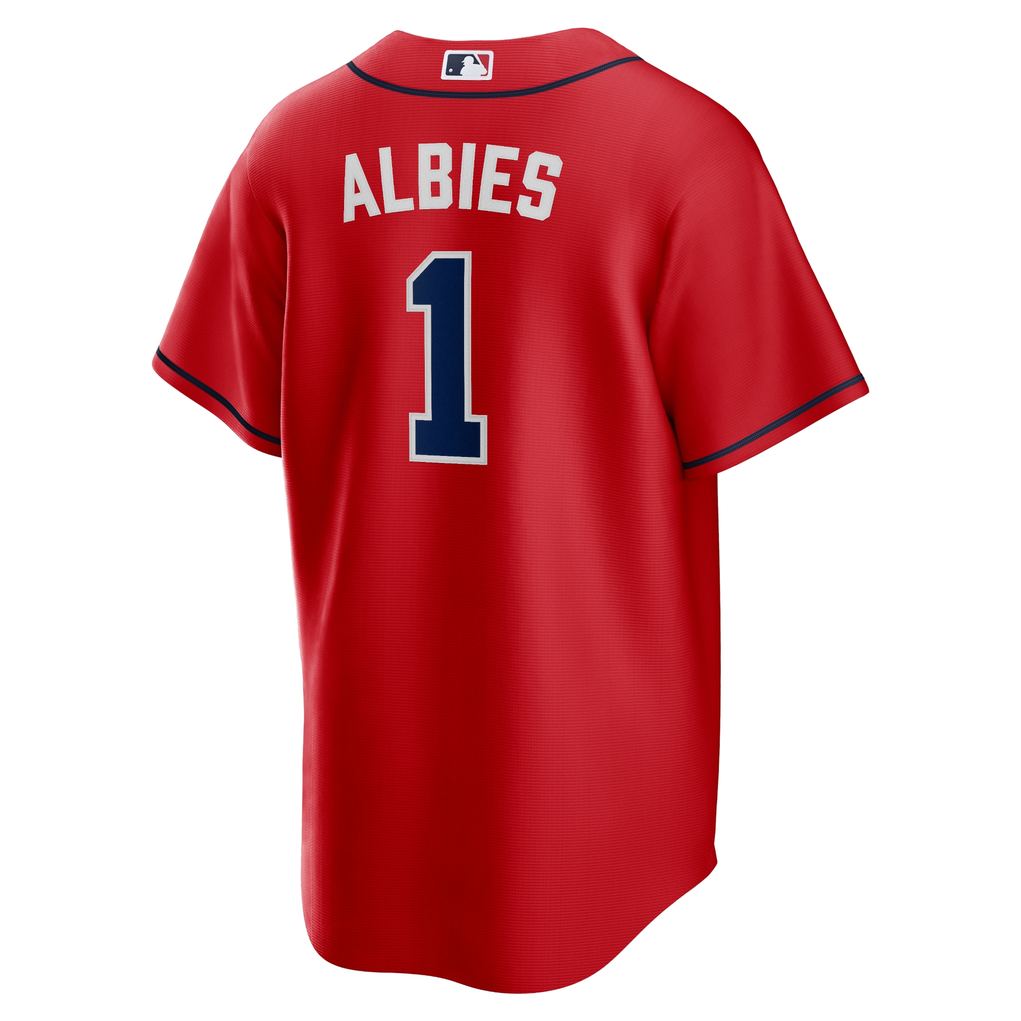 Ozzie Albies Atlanta Braves Nike Alternate 2 Replica Jersey – Red