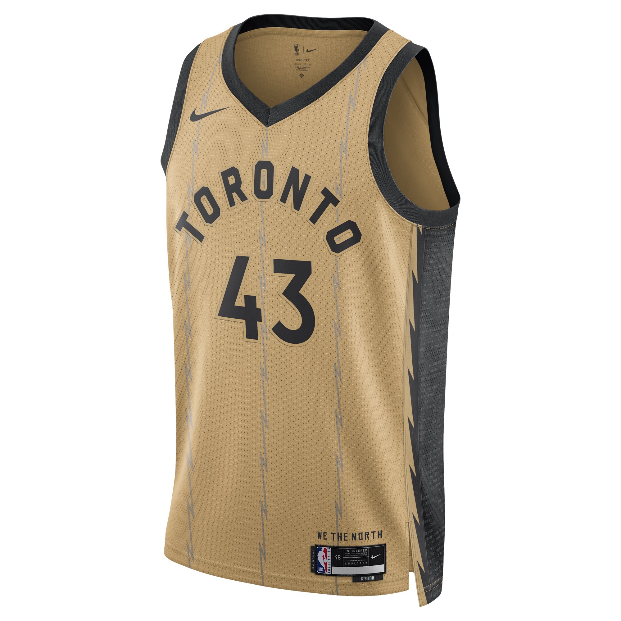Pascal Siakam Toronto Raptors Nike Unisex 2023/24 Swingman Jersey – Gold – City Edition Clowdercats