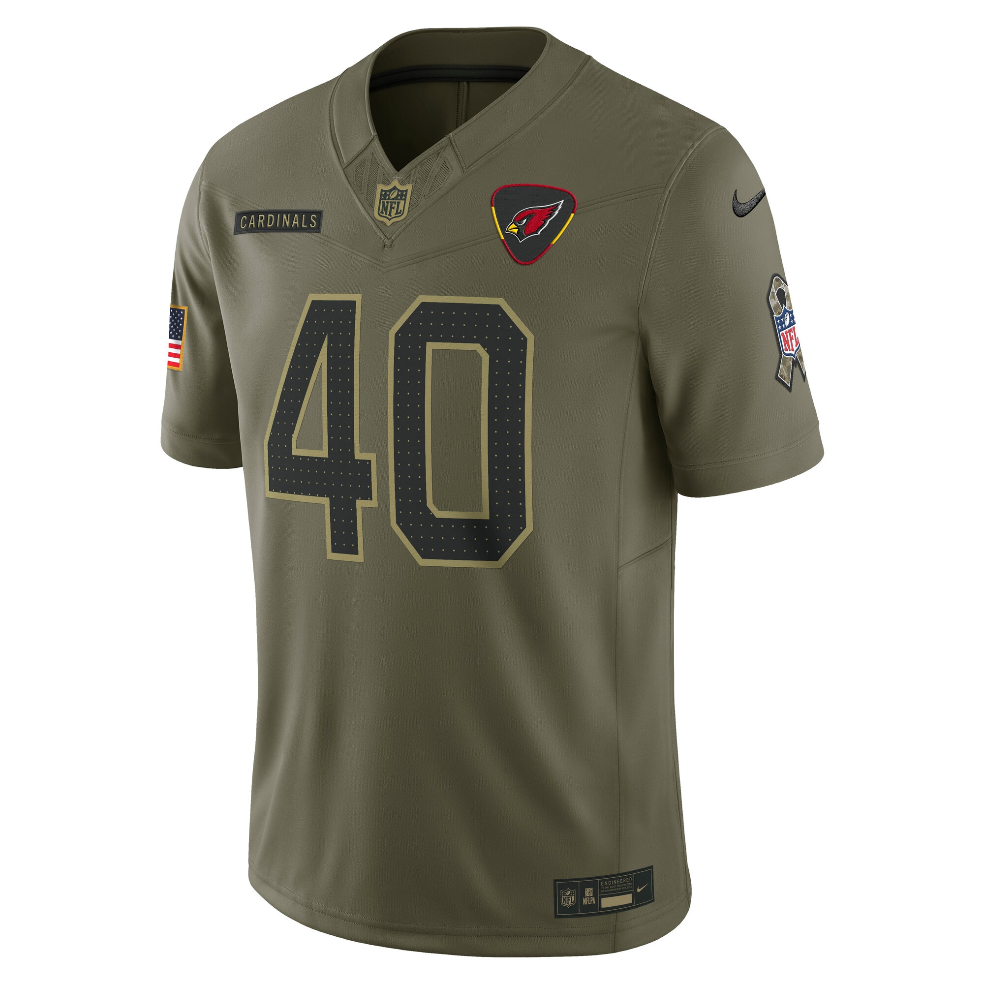 Pat Tillman Arizona Cardinals Nike 2025 Salute to Service Retired Limited Jersey – Olive Clowdercats