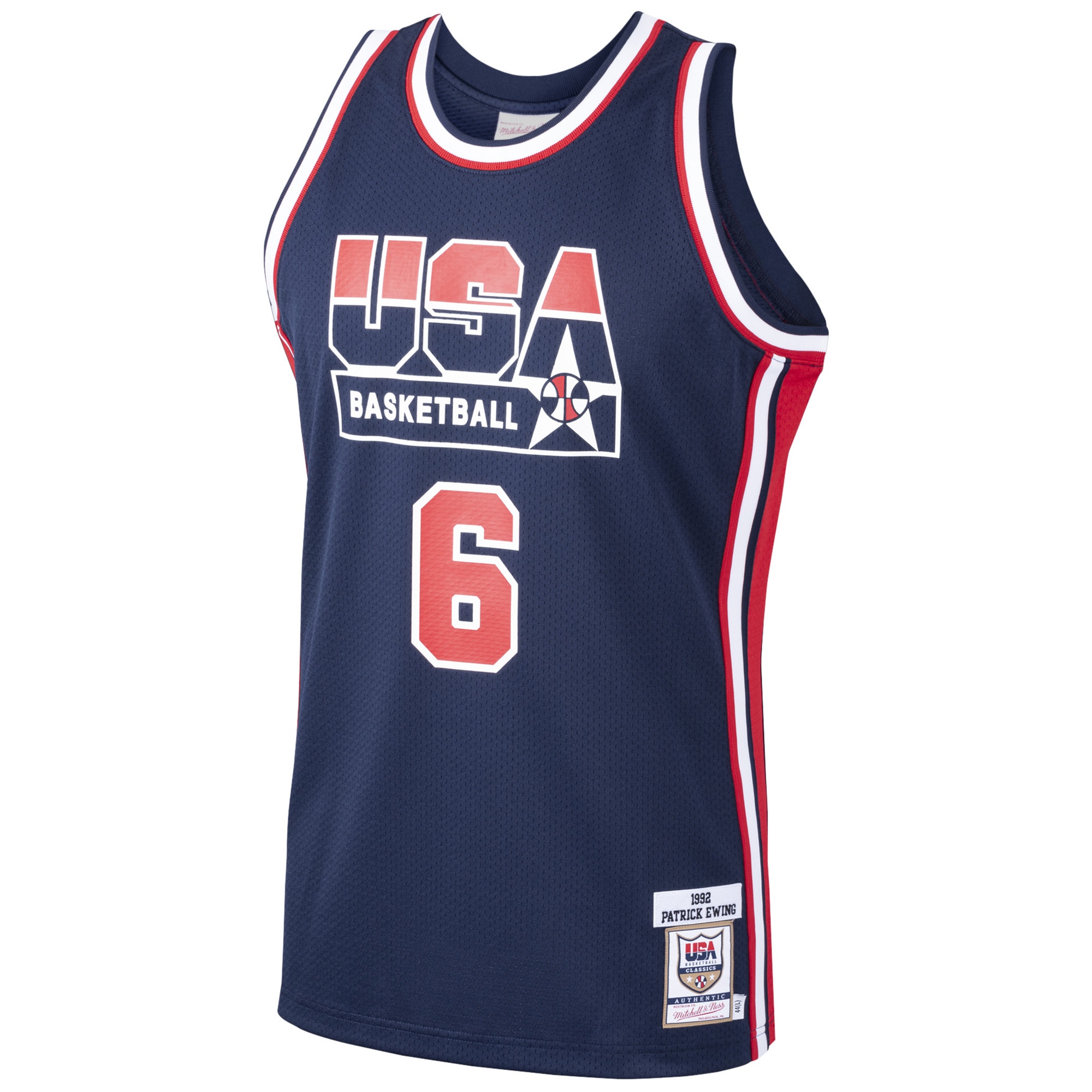 Patrick Ewing USA Basketball Mitchell & Ness 1992 Dream Team Authentic Jersey – Navy Clowdercats