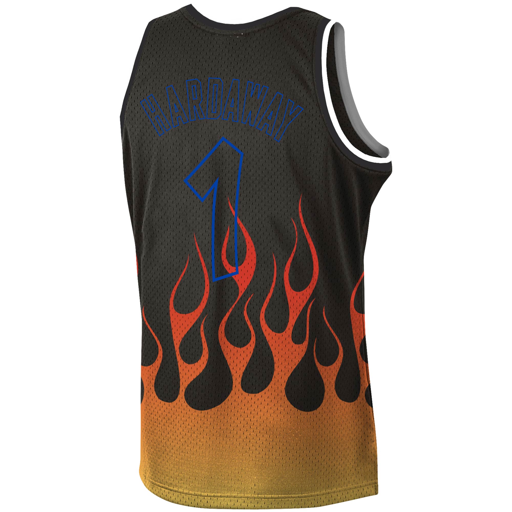 Penny Hardaway Orlando Magic Mitchell & Ness 1994/95 Hardwood Classics Flames Swingman Jersey – Black Clowdercats