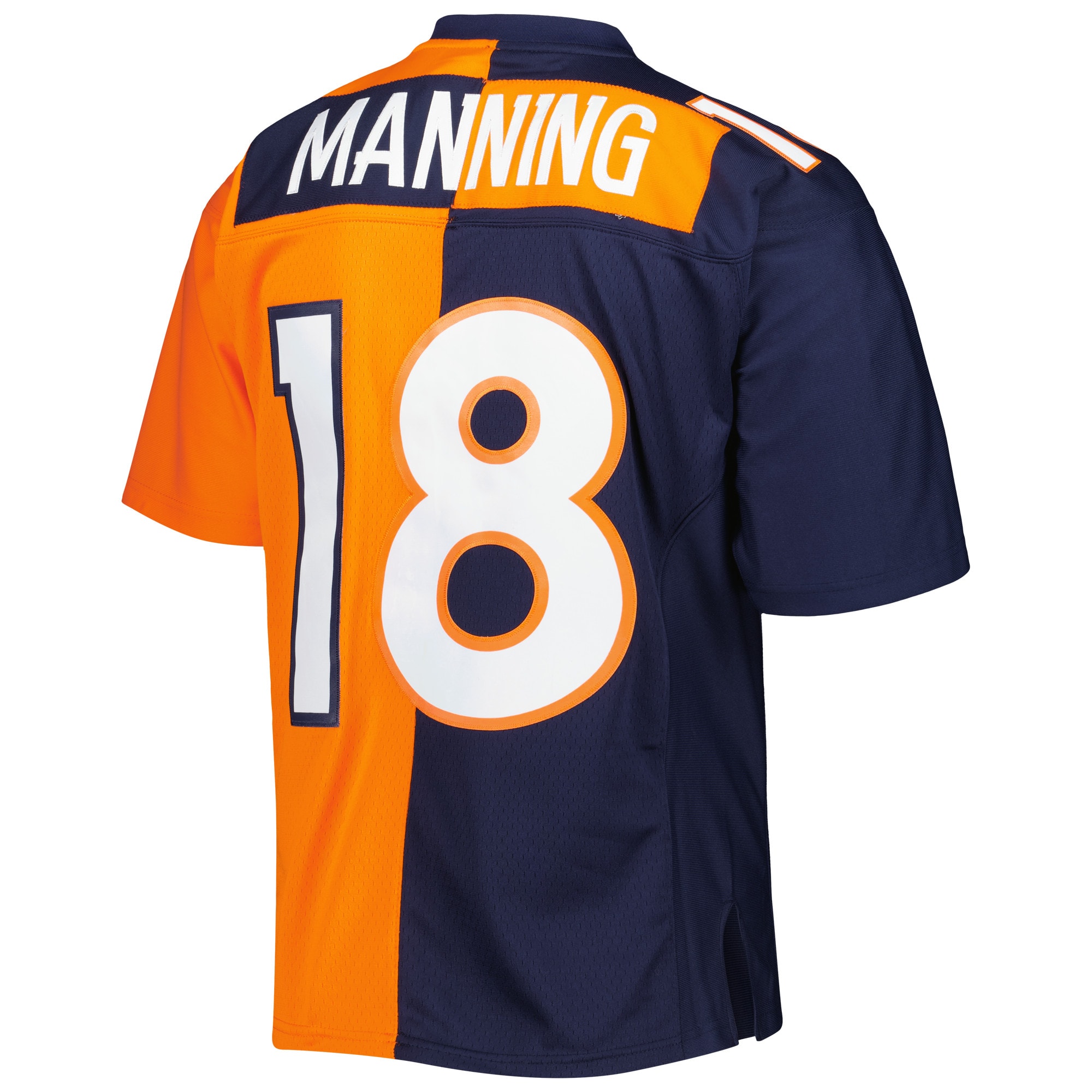 Peyton Manning Denver Broncos Mitchell & Ness 2015 Split Legacy Replica Jersey – Navy/Orange Clowdercats