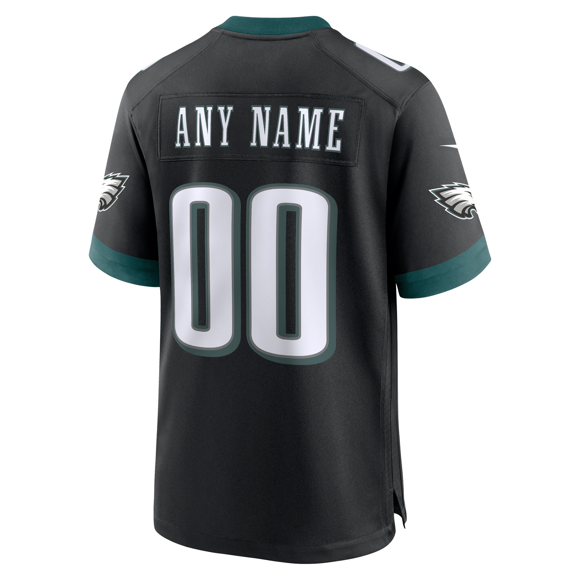 Philadelphia Eagles Nike Alternate Custom Game Jersey – Black Clowdercats