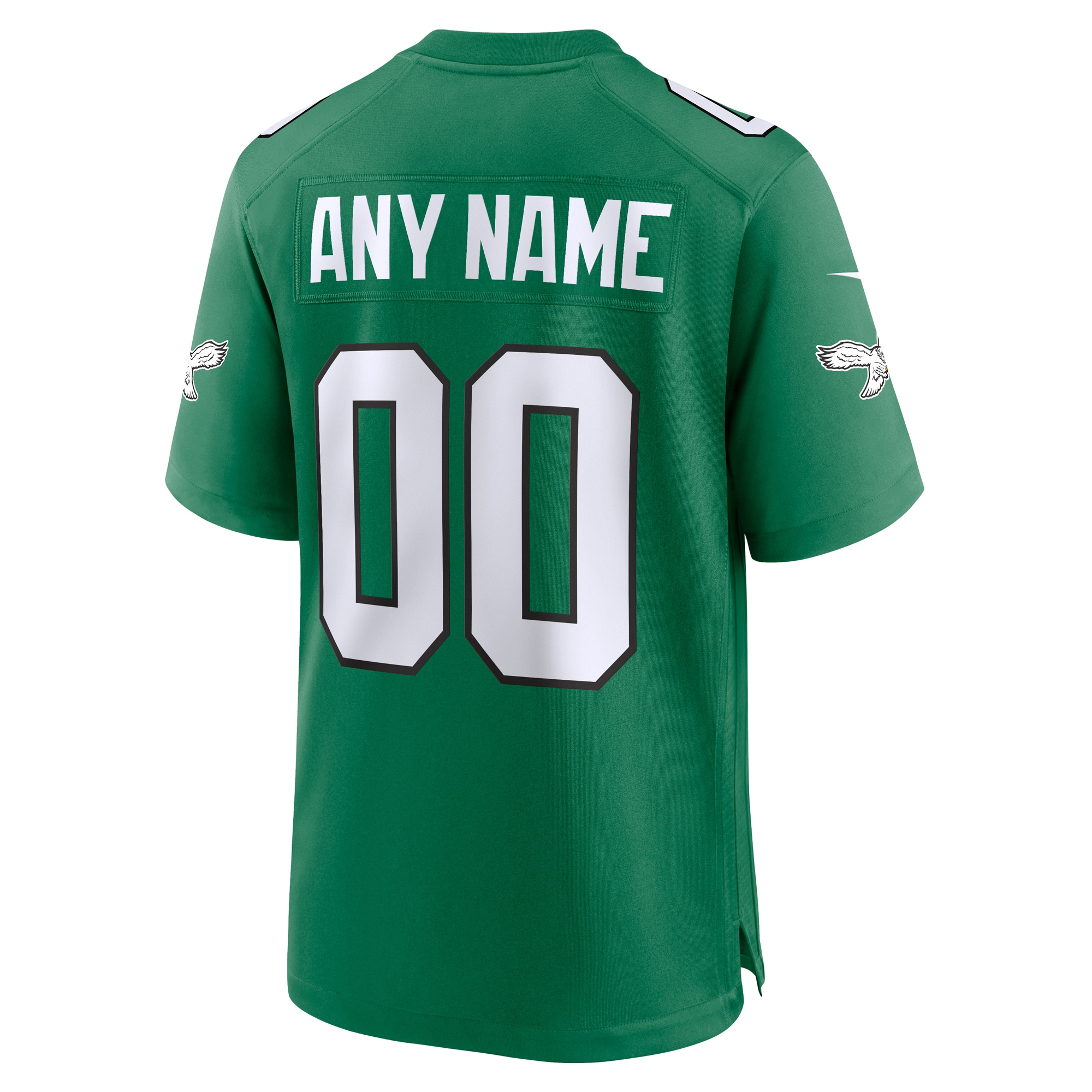 Philadelphia Eagles Nike Alternate Custom Game Jersey – Kelly Green Clowdercats