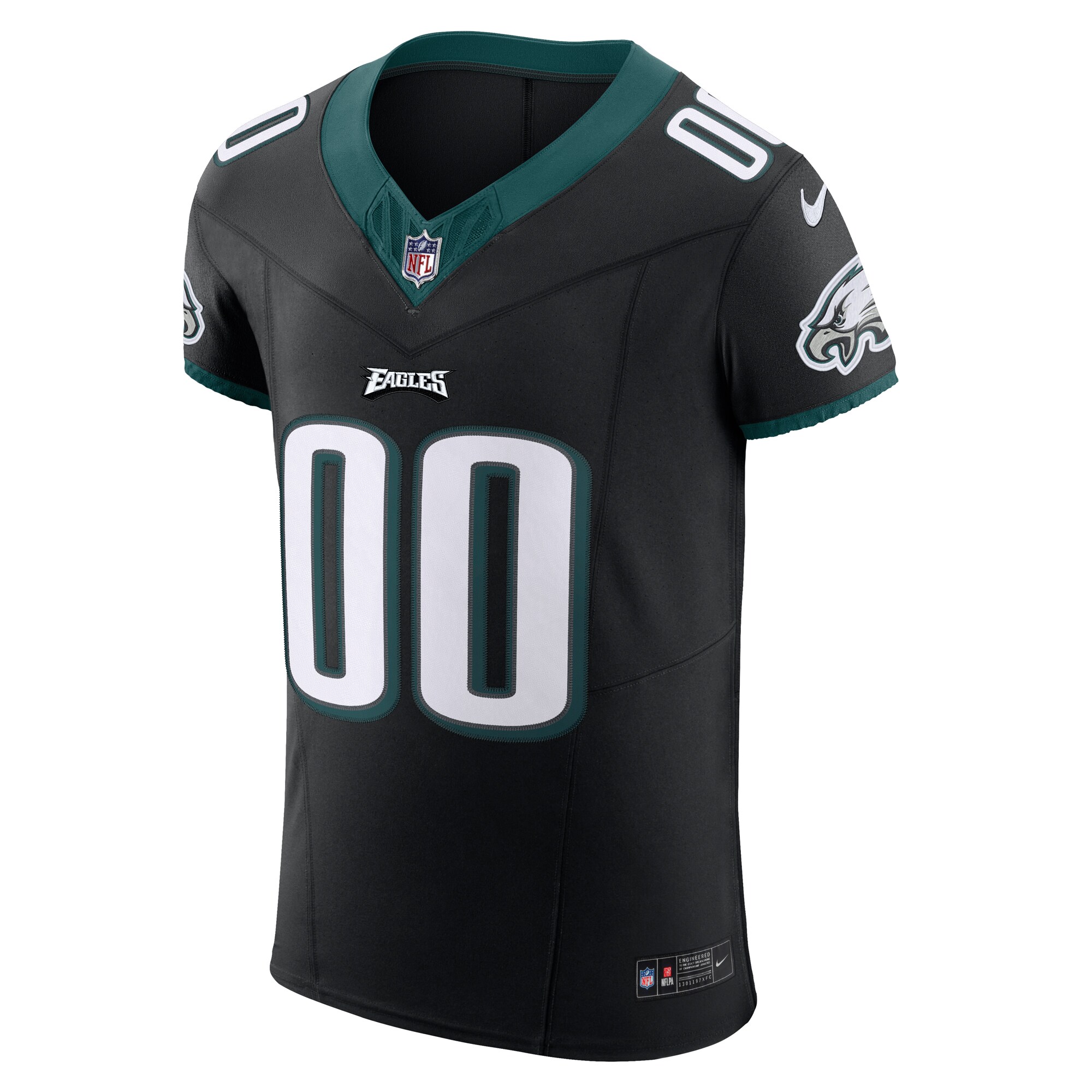 Philadelphia Eagles Nike Alternate Vapor F.U.S.E. Elite Custom Jersey – Black Clowdercats