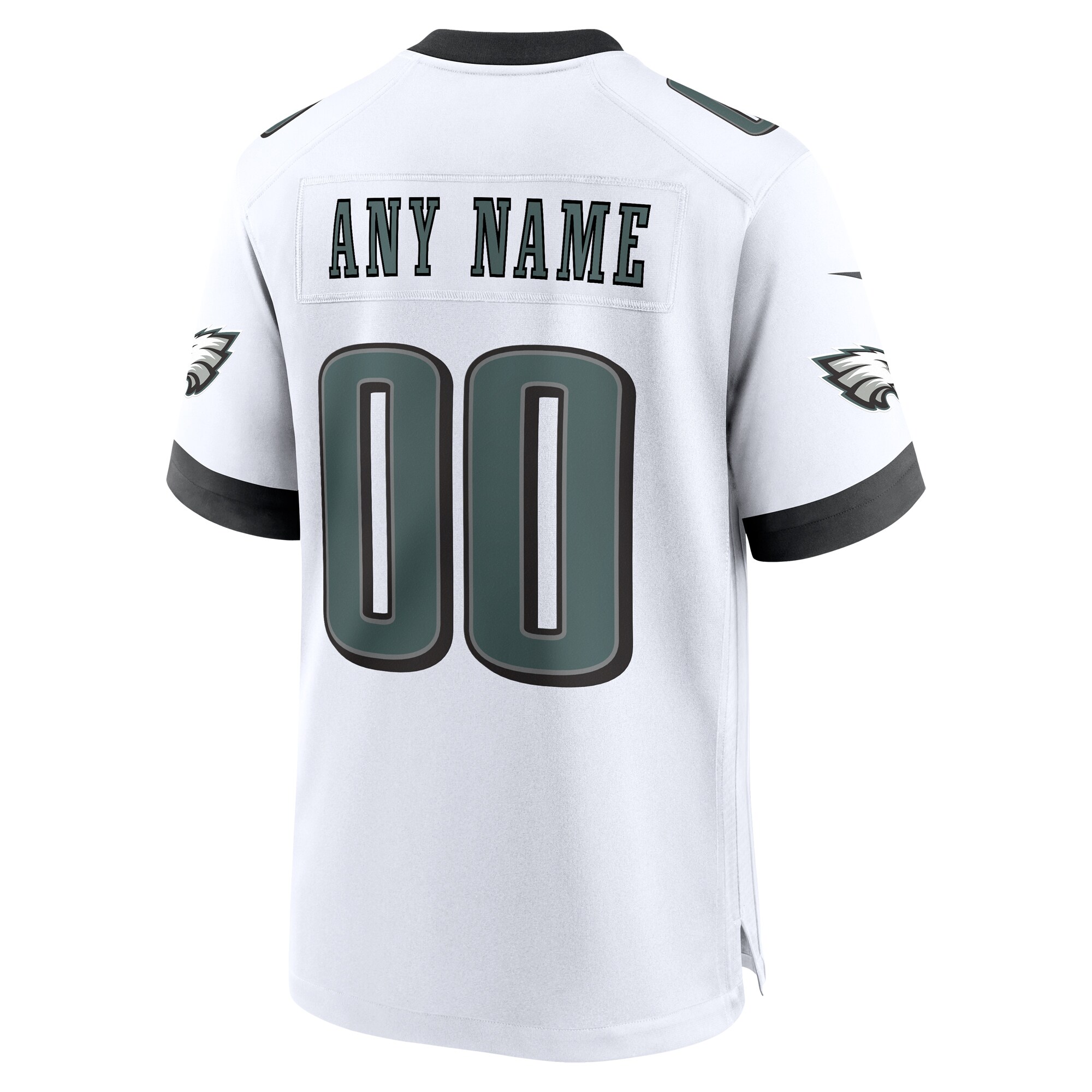 Philadelphia Eagles Nike Custom Game Jersey – White Clowdercats