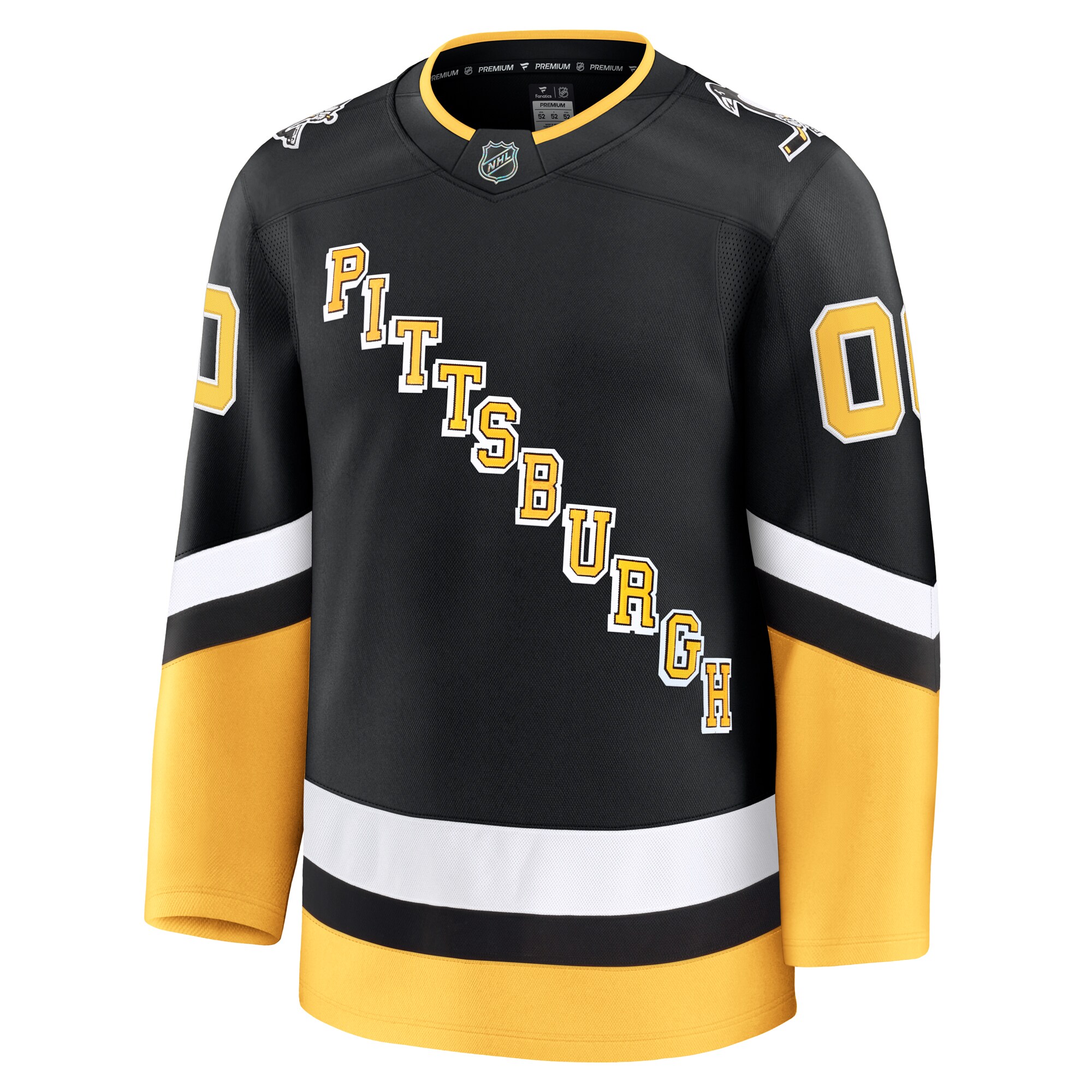 Pittsburgh Penguins Fanatics Alternate Premium Custom Jersey – Black Clowdercats
