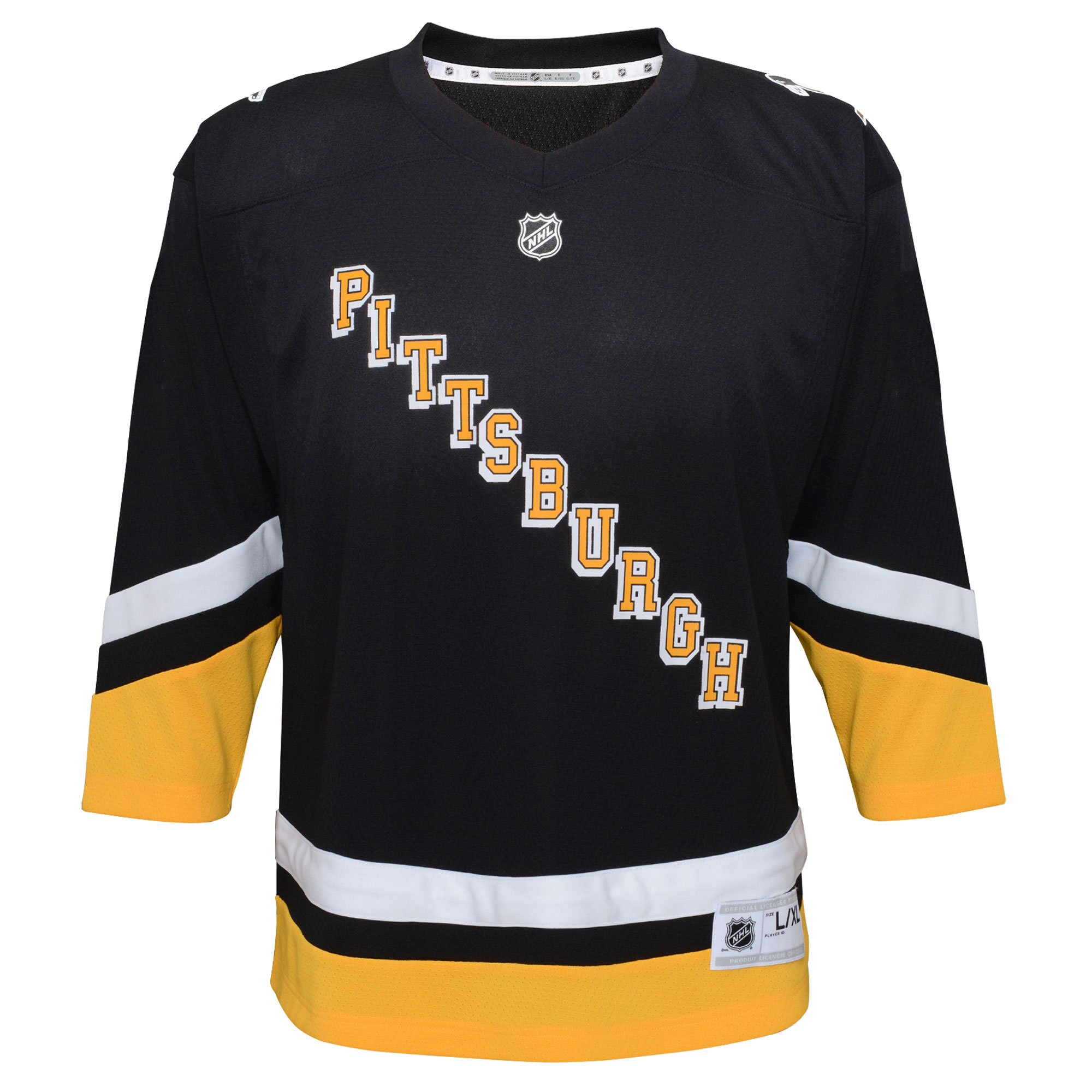 Pittsburgh Penguins Youth 2021/22 Alternate Replica Jersey – Black Clowdercats
