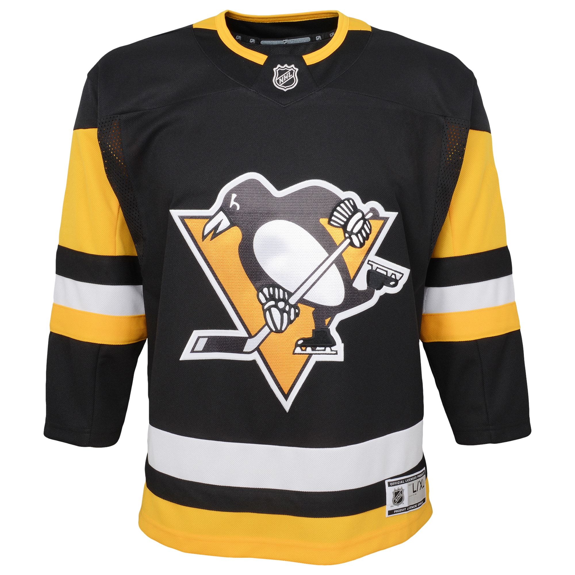 Pittsburgh Penguins Youth Home Premier Blank Jersey – Black Clowdercats