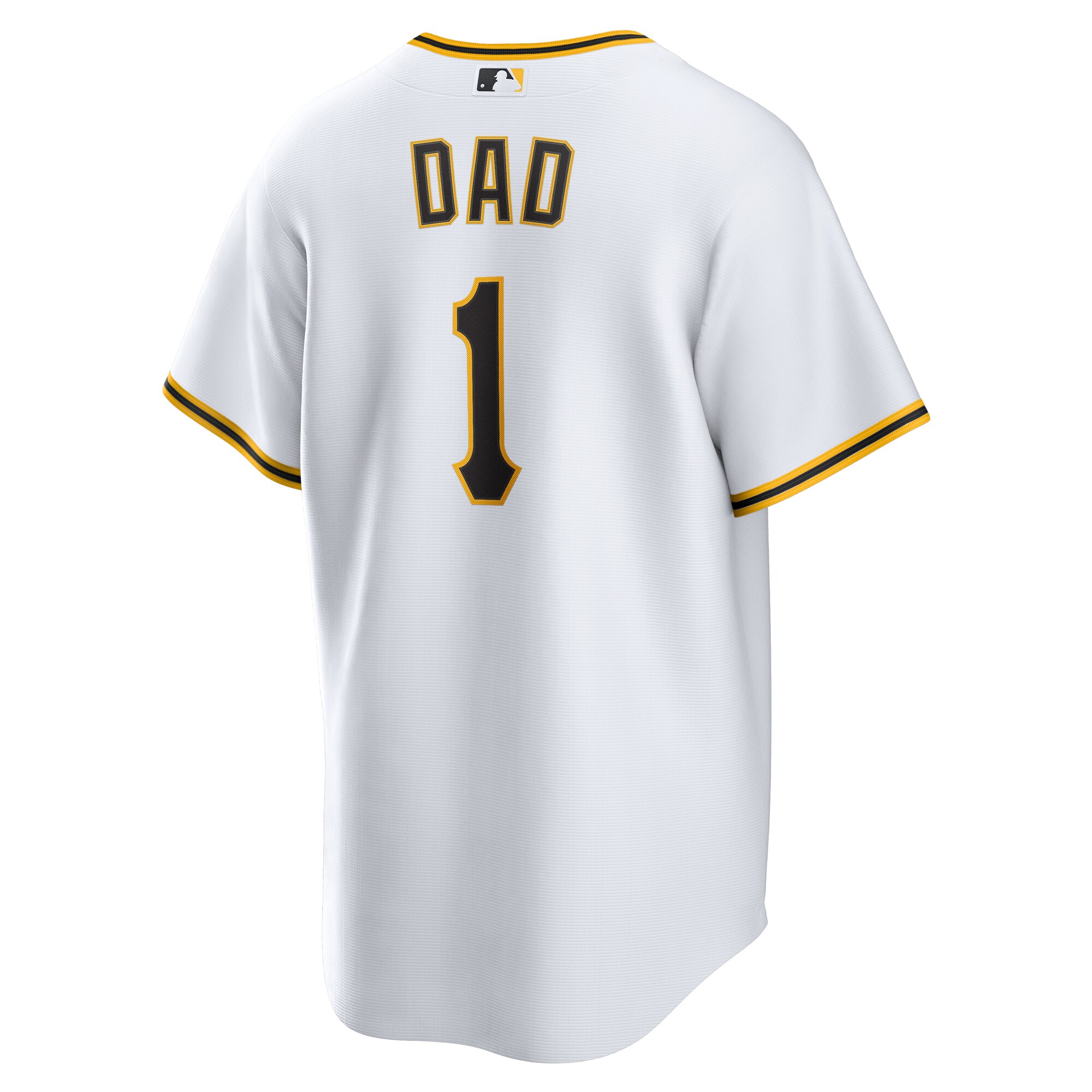 Pittsburgh Pirates Nike #1 Dad Home Replica Jersey – White