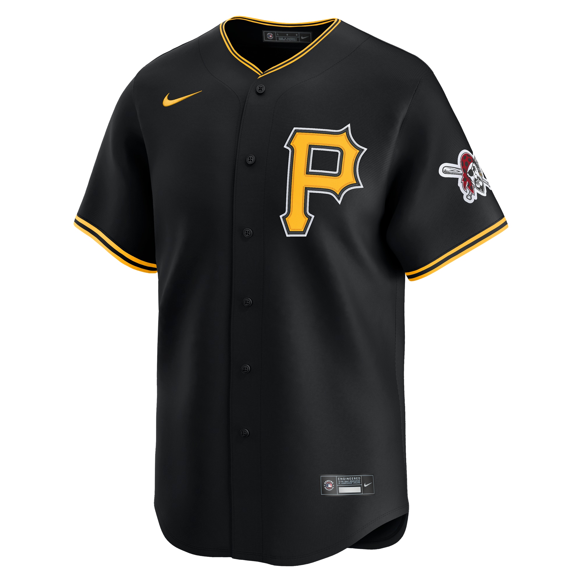Pittsburgh Pirates Nike Alternate Limited Jersey – Black