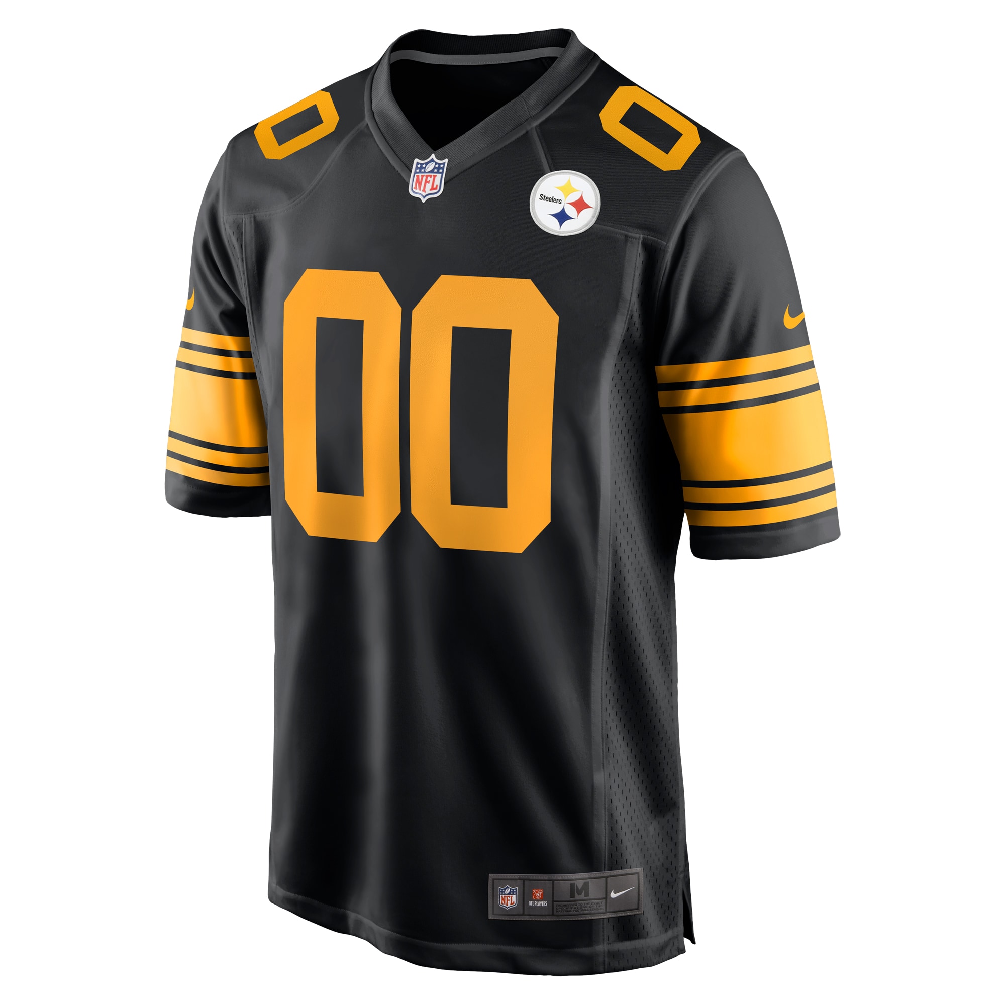 Pittsburgh Steelers Nike Alternate Custom Game Jersey – Black Clowdercats