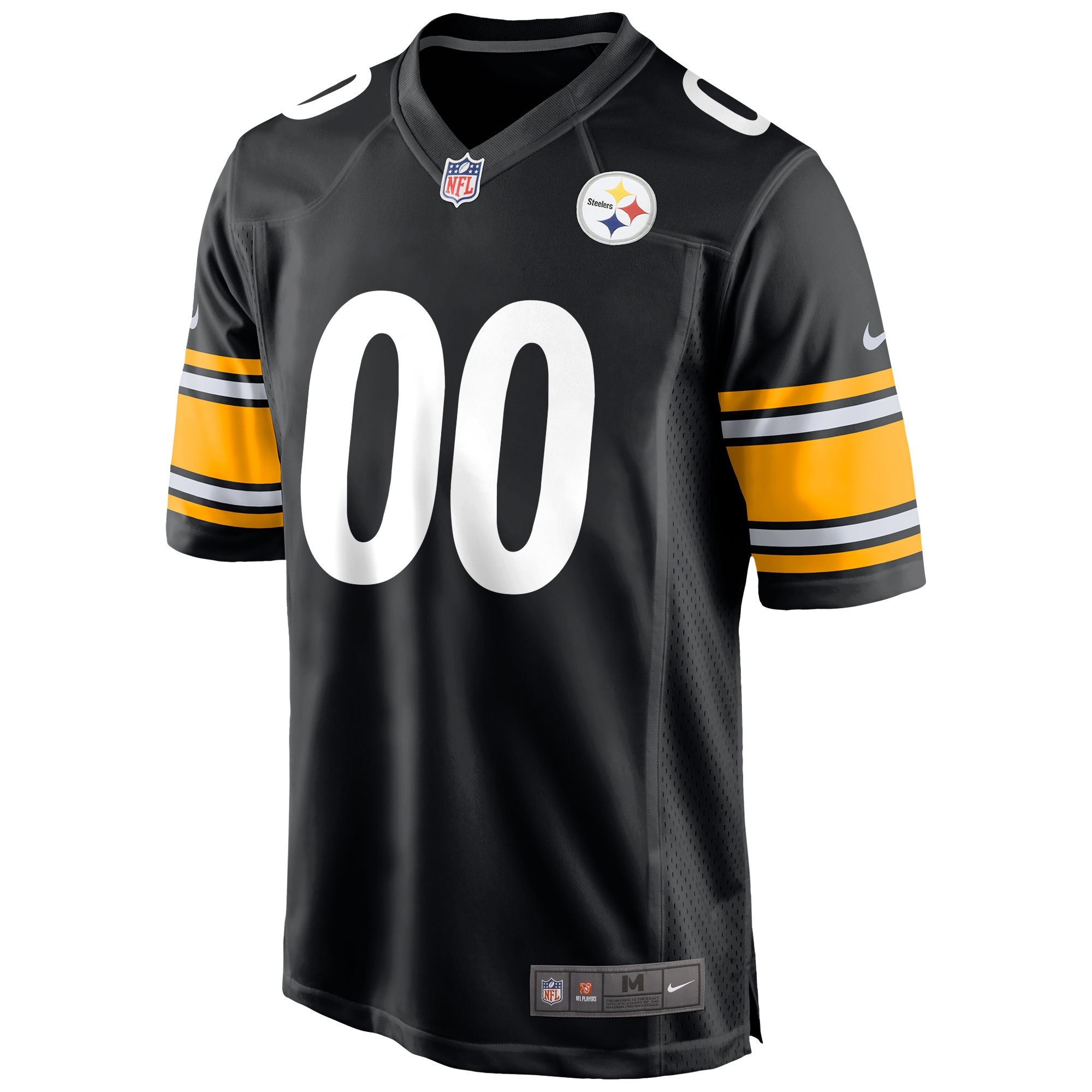 Pittsburgh Steelers Nike Custom Game Jersey – Black Clowdercats