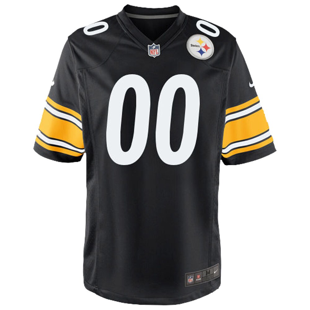 Pittsburgh Steelers Nike Youth Custom Game Jersey – Black Clowdercats