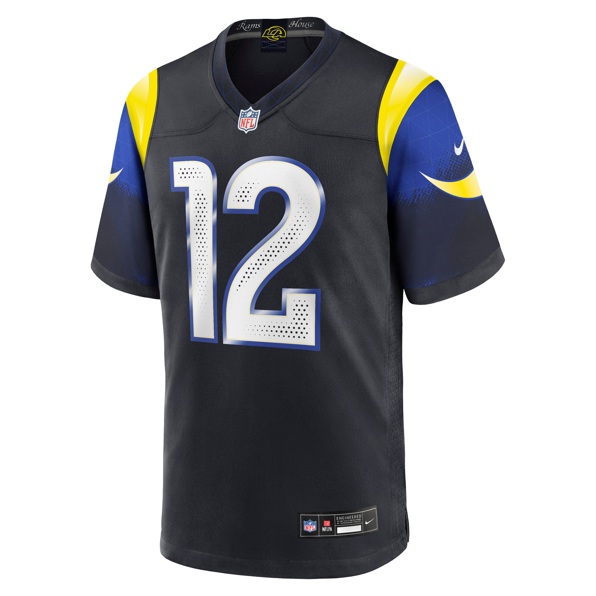 Puka Nacua Los Angeles Rams Nike 2025 Rivalries Collection Game Jersey – Midnight Blue Clowdercats