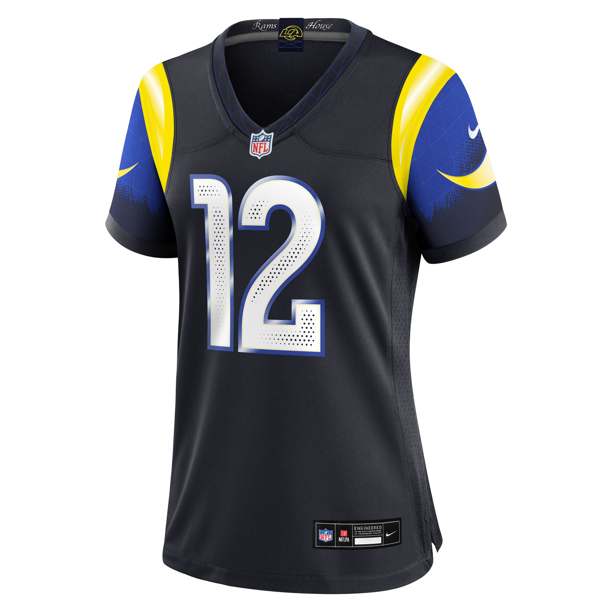 Puka Nacua Los Angeles Rams Nike Women’s 2025 Rivalries Collection Game Jersey – Midnight Blue Clowdercats