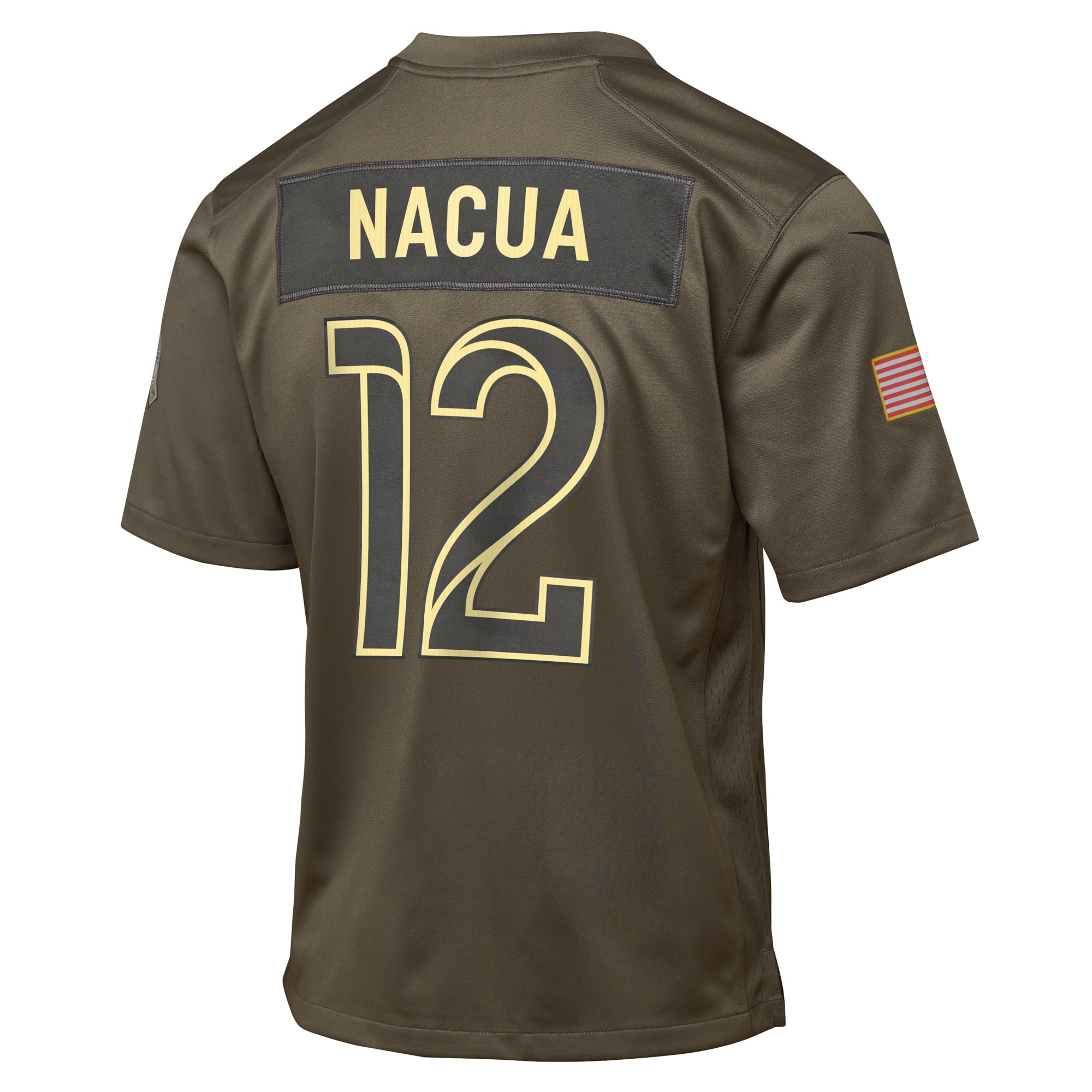 Puka Nacua Los Angeles Rams Nike Youth 2025 Salute to Service Game Jersey – Olive Clowdercats