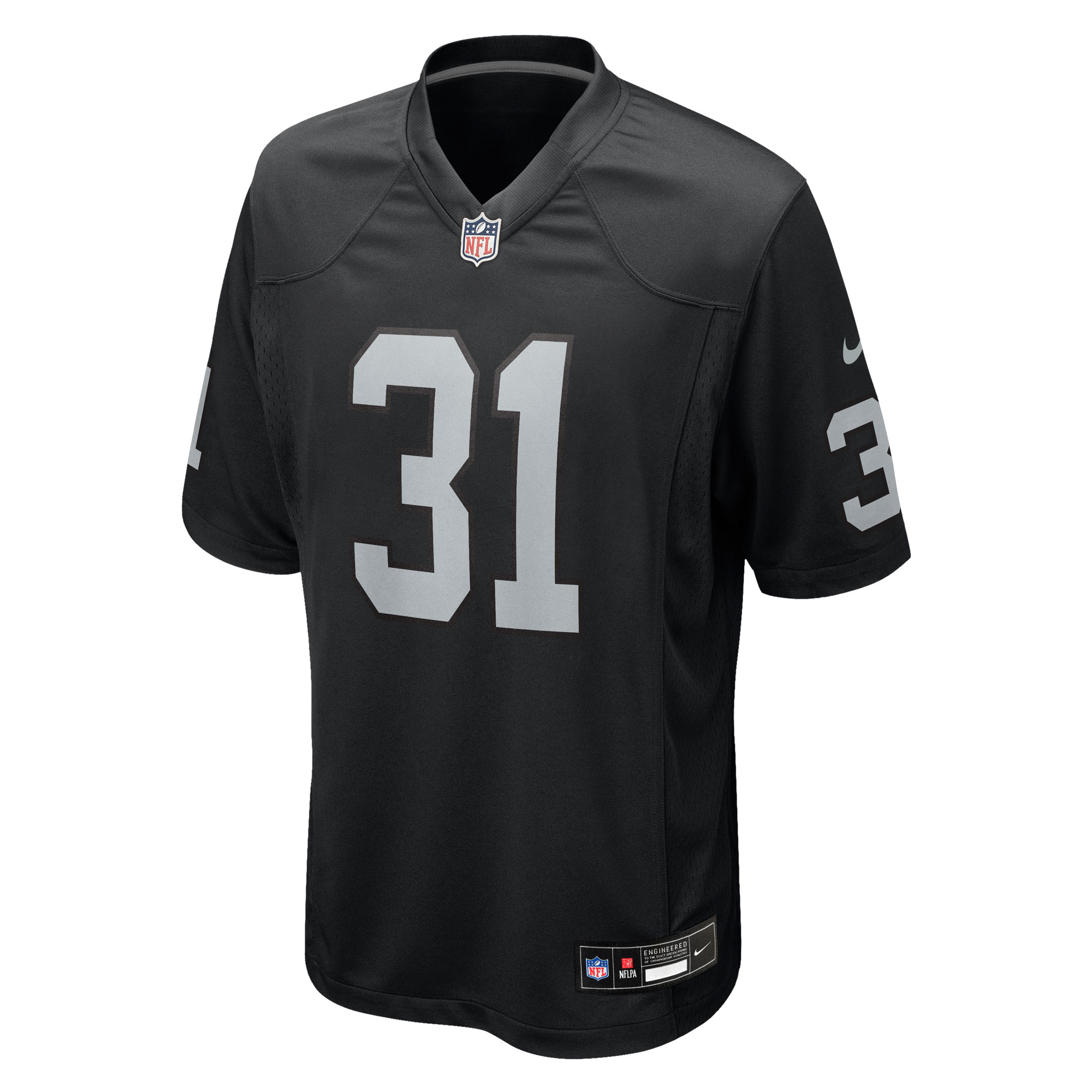 Raheem Mostert Las Vegas Raiders Nike Team Game Jersey – Black Clowdercats