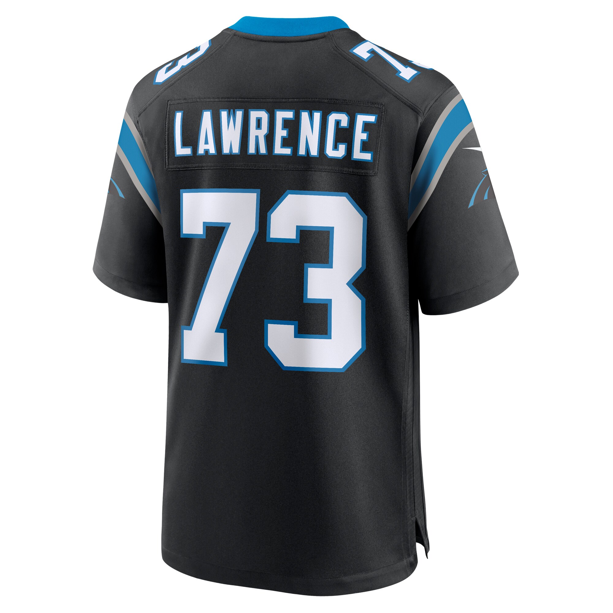 Rashard Lawrence Carolina Panthers Nike Game Jersey – Black Clowdercats