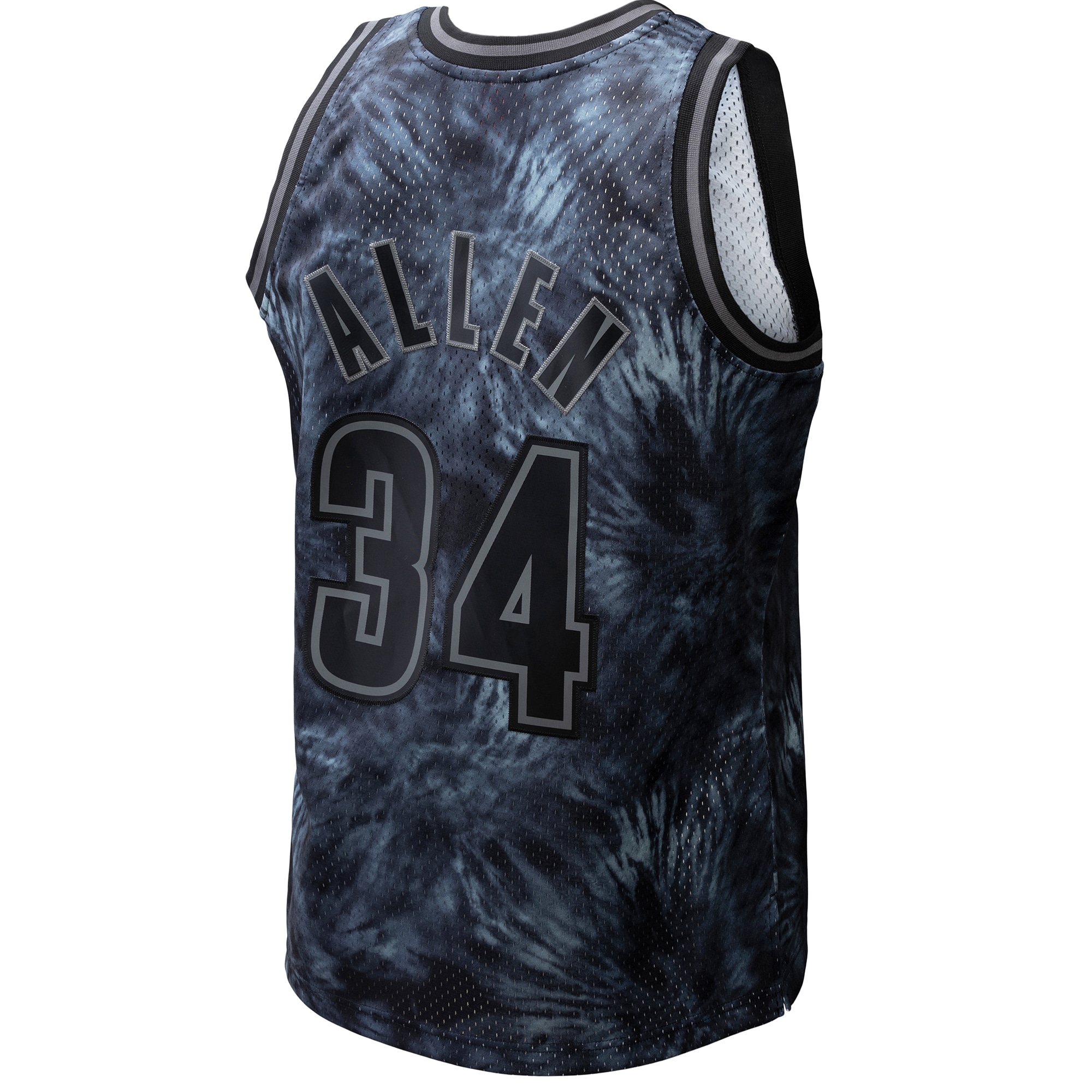 Ray Allen Milwaukee Bucks Mitchell & Ness Hardwood Classics 1996/97 Tie-Dye Swingman Jersey – Black Clowdercats