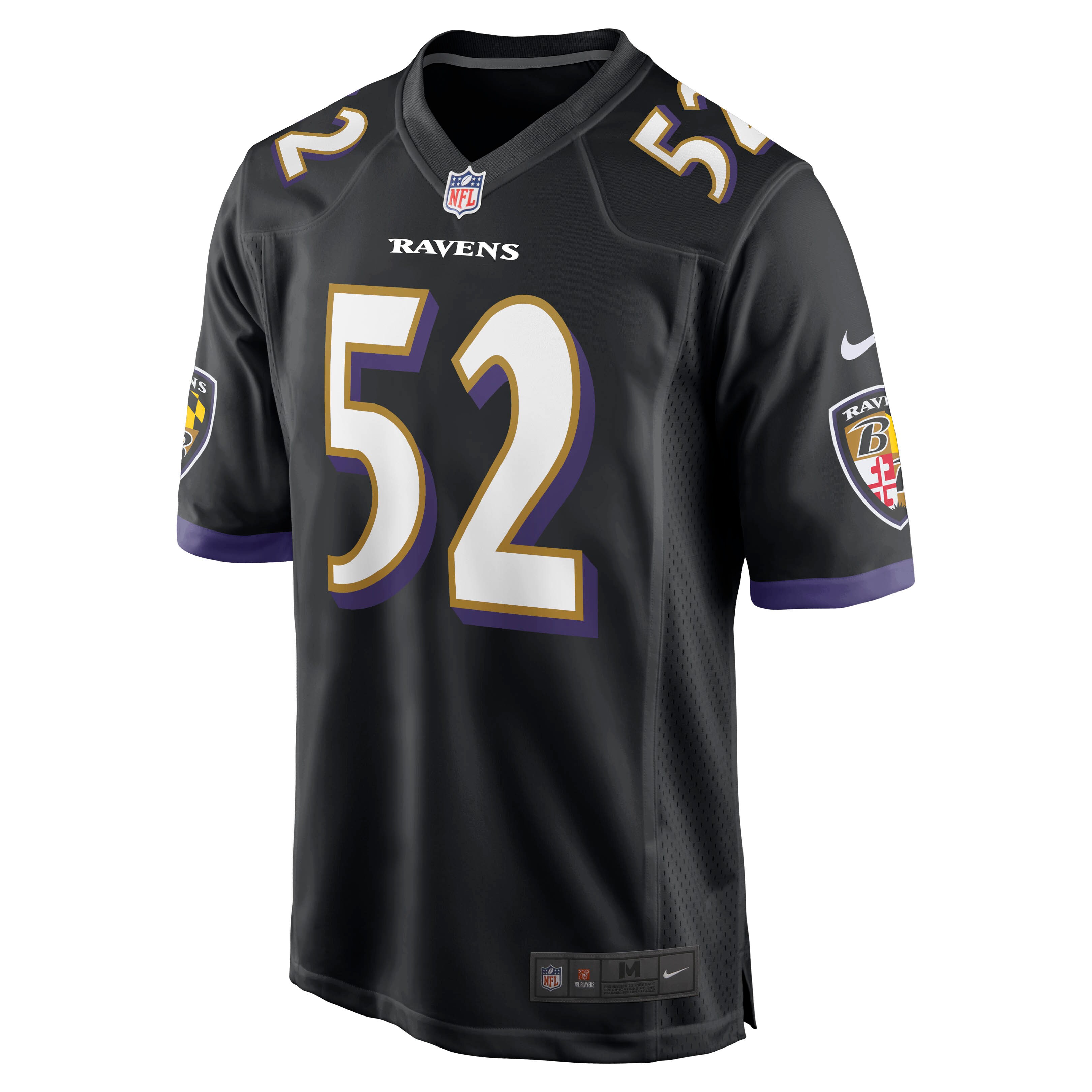 Ray Lewis Baltimore Ravens Nike Retired Player Alternate Game Jersey – Black Clowdercats