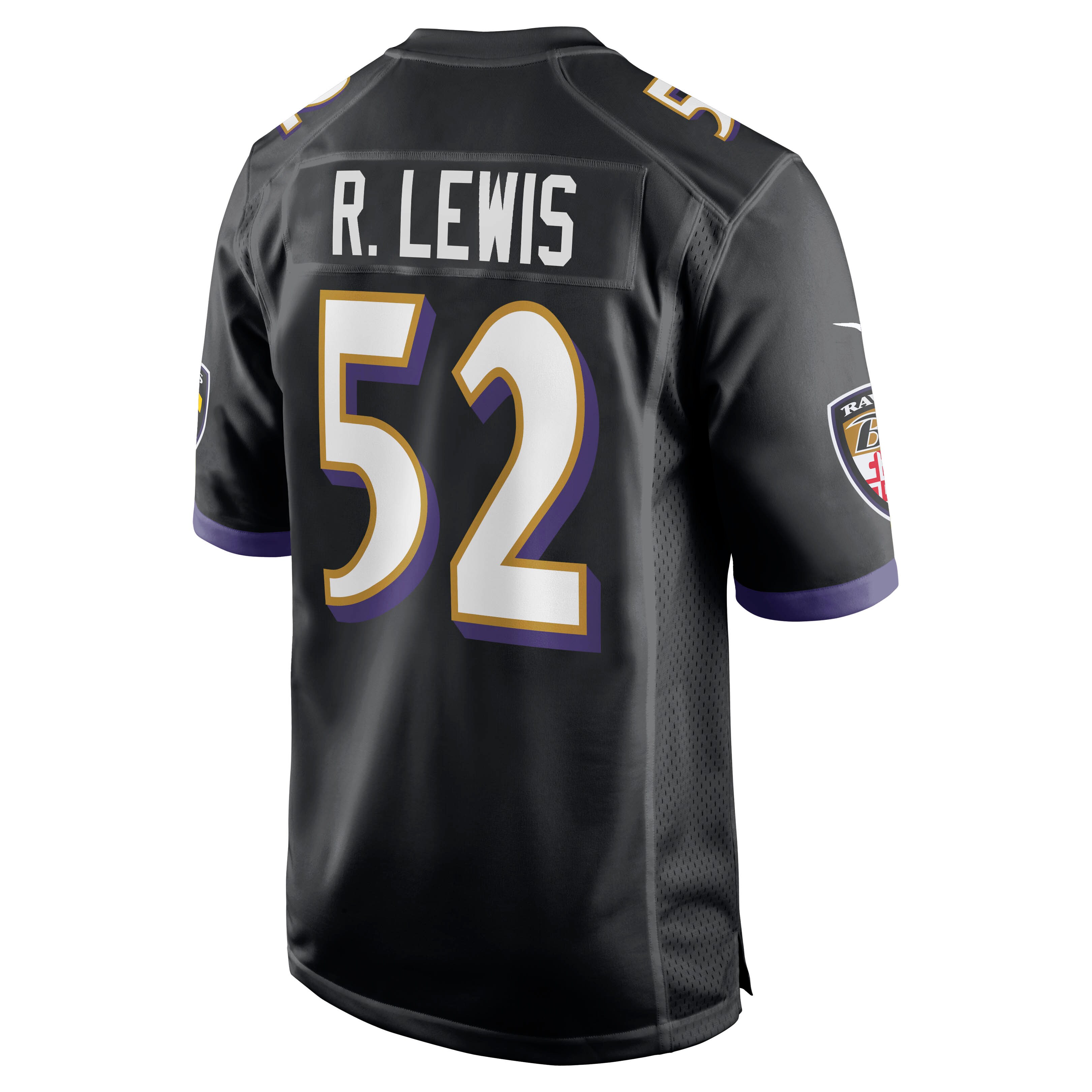 Ray Lewis Baltimore Ravens Nike Retired Player Alternate Game Jersey – Black Clowdercats