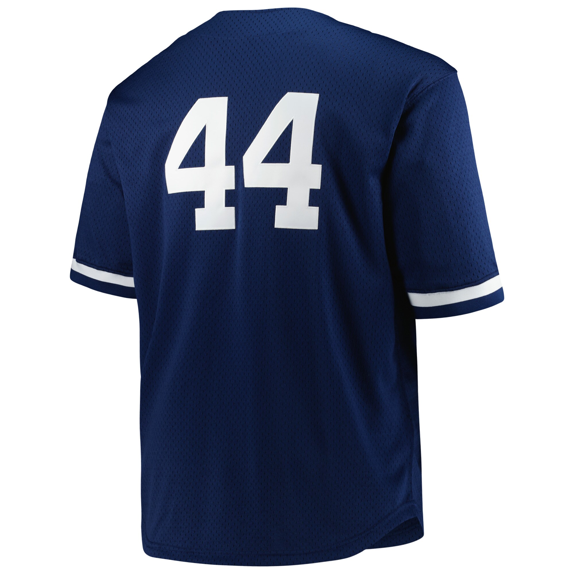 Reggie Jackson New York Yankees Mitchell & Ness Big & Tall Cooperstown Collection Mesh Batting Practice Jersey – Navy