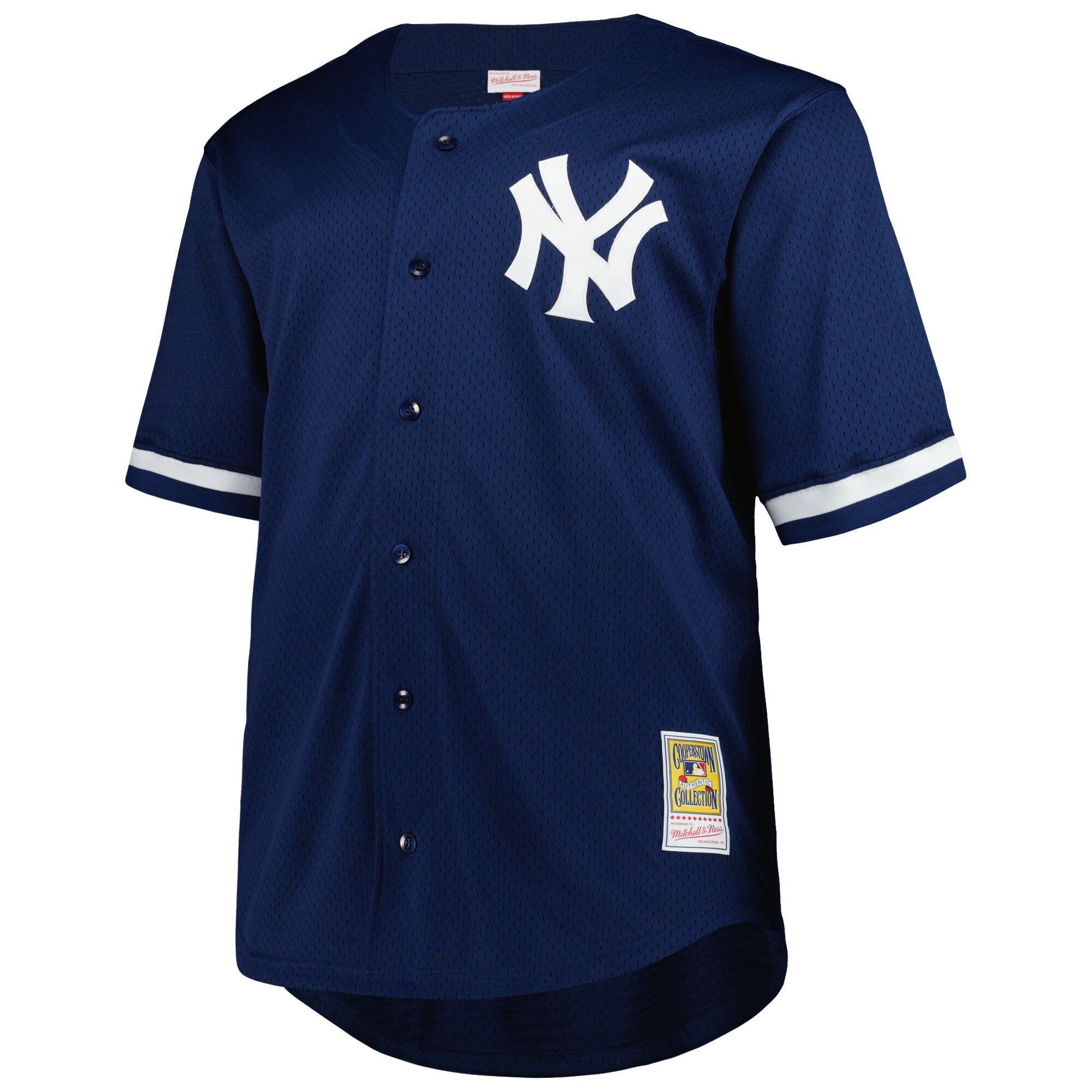 Reggie Jackson New York Yankees Mitchell & Ness Big & Tall Cooperstown Collection Mesh Batting Practice Jersey – Navy