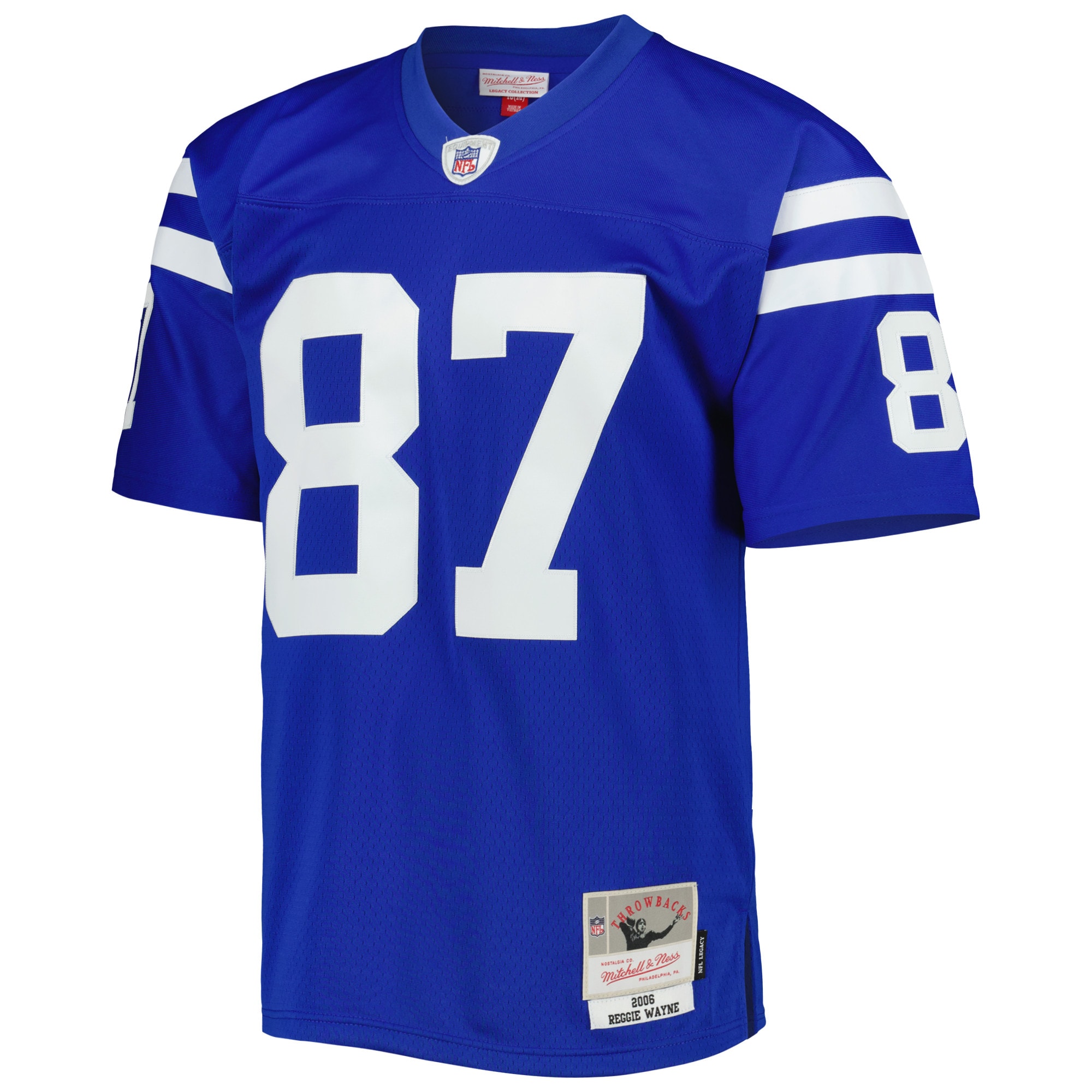Reggie Wayne Indianapolis Colts Mitchell & Ness Legacy Replica Jersey – Royal Clowdercats