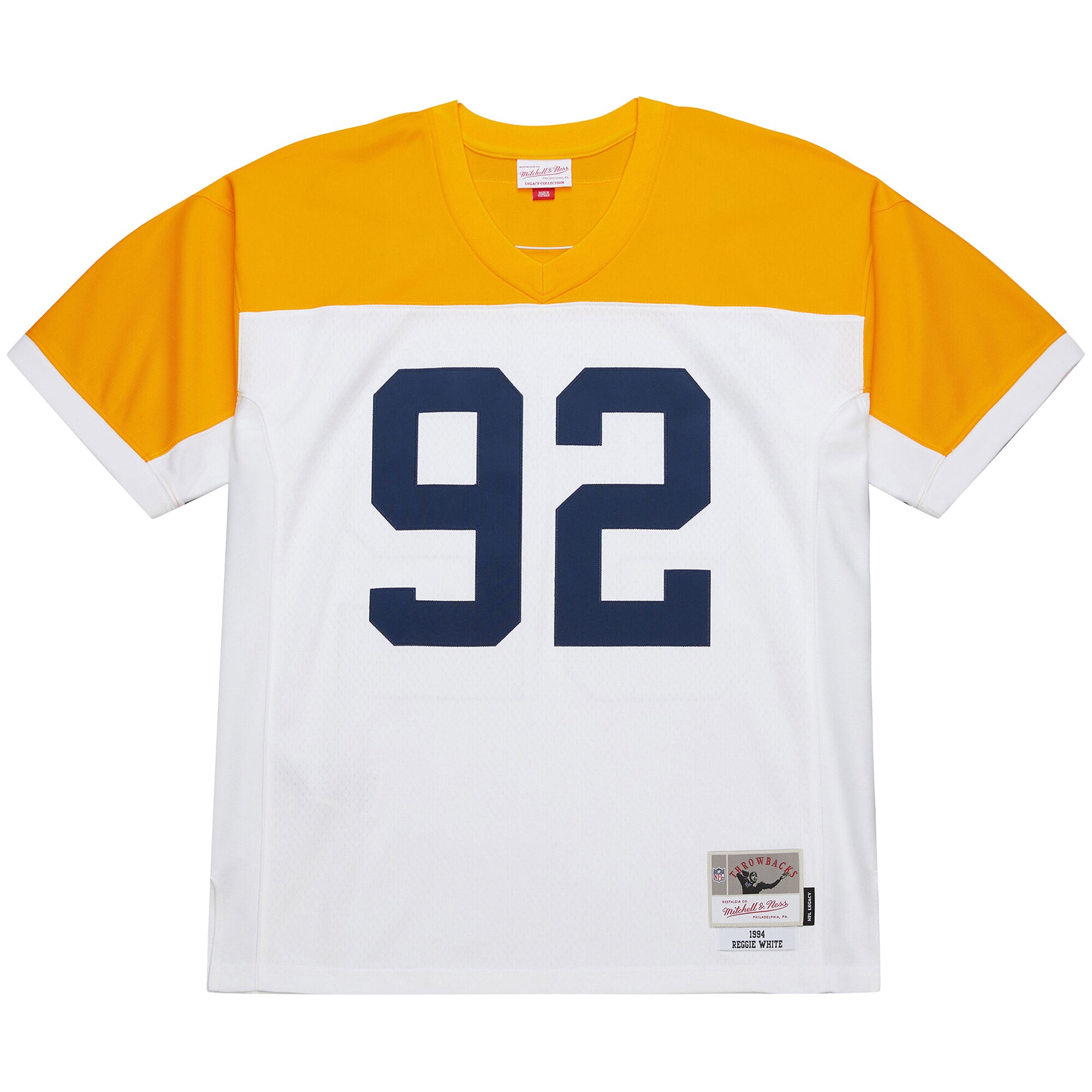 Reggie White Green Bay Packers Mitchell & Ness 1994 Legacy Replica Jersey – White Clowdercats
