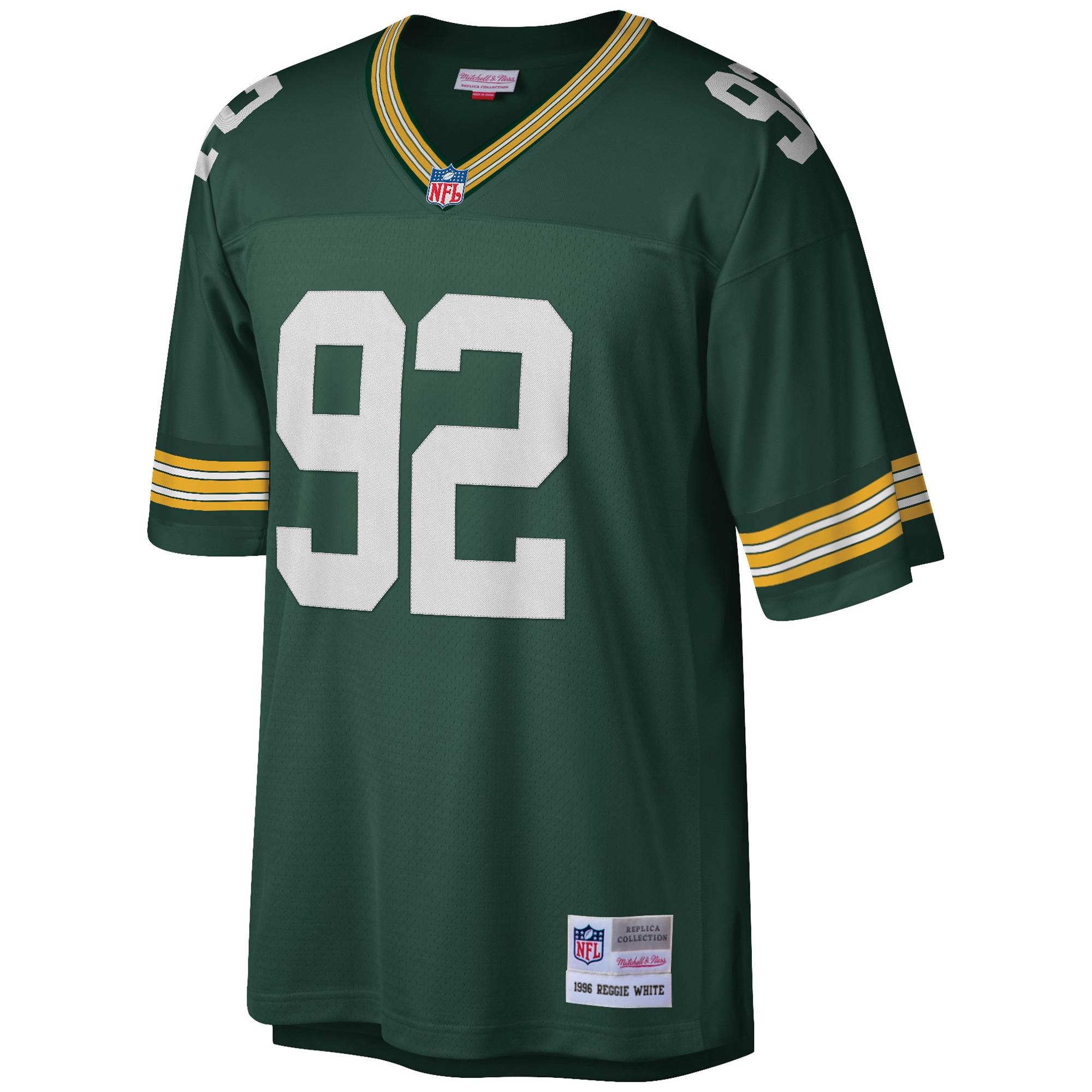 Reggie White Green Bay Packers Mitchell & Ness Big & Tall 1996 Retired Player Replica Jersey – Green Clowdercats
