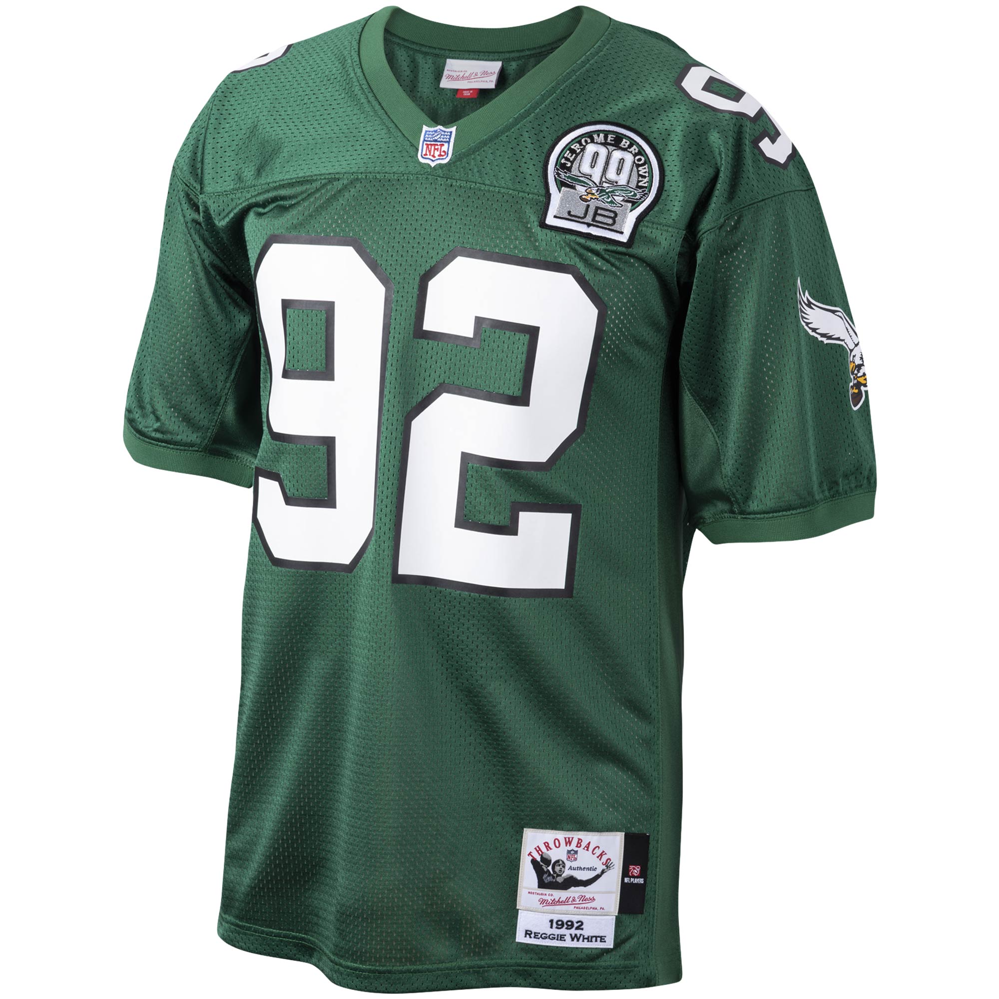 Reggie White Philadelphia Eagles Mitchell & Ness Authentic Throwback Retired Player Jersey – Green Clowdercats