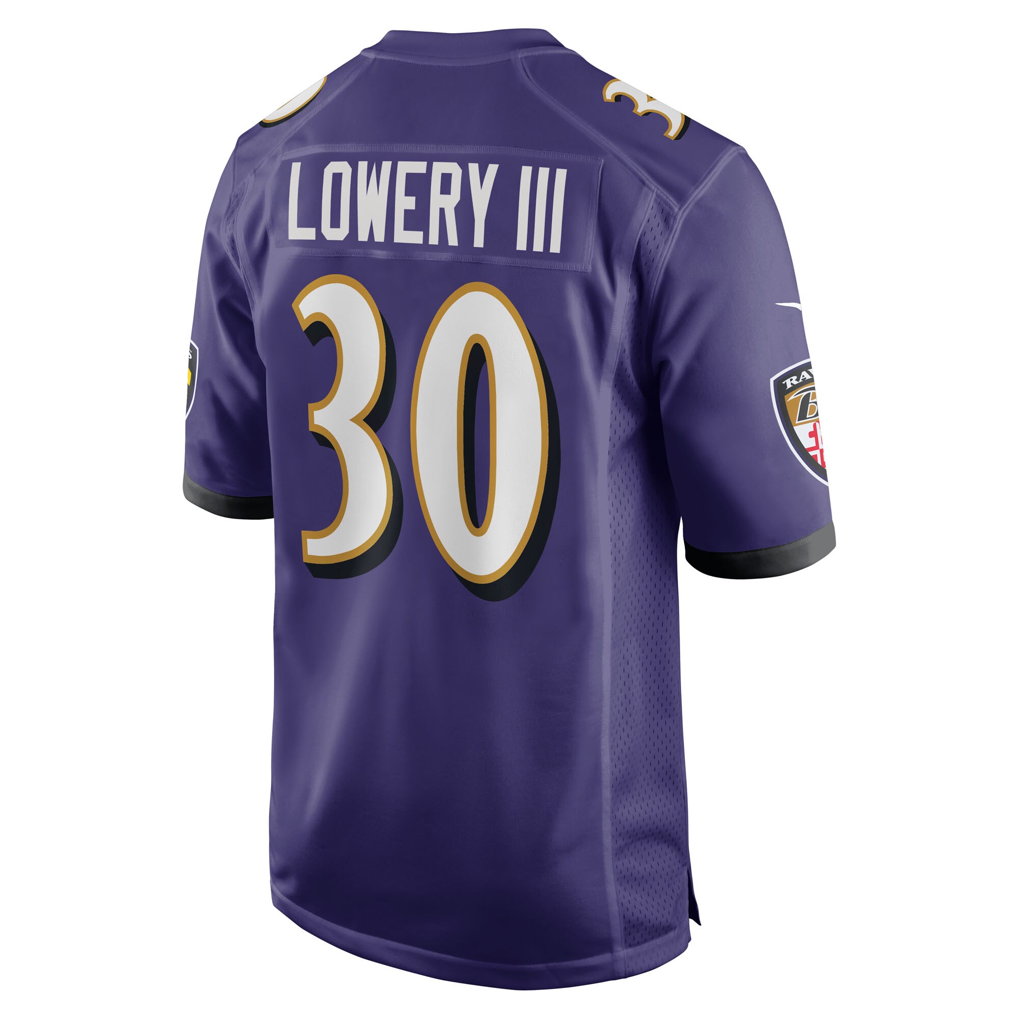 Reuben Lowery III Baltimore Ravens Nike Team Game Jersey – Purple Clowdercats