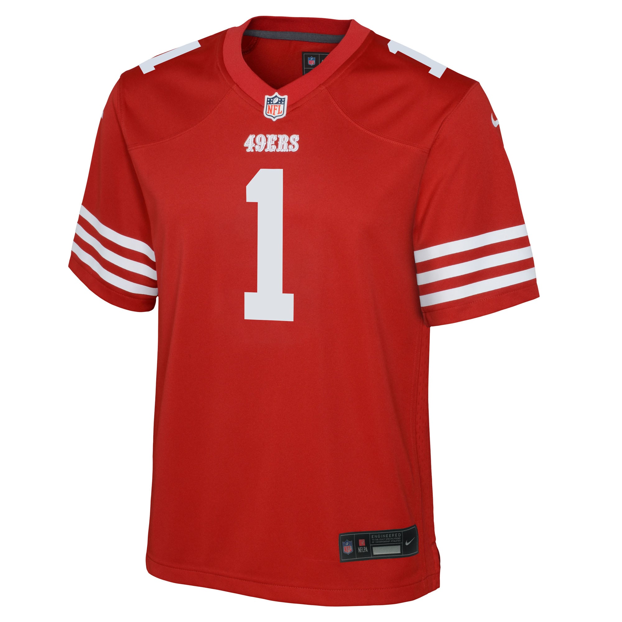 Ricky Pearsall San Francisco 49ers Nike Youth Team Game Jersey – Scarlet Clowdercats