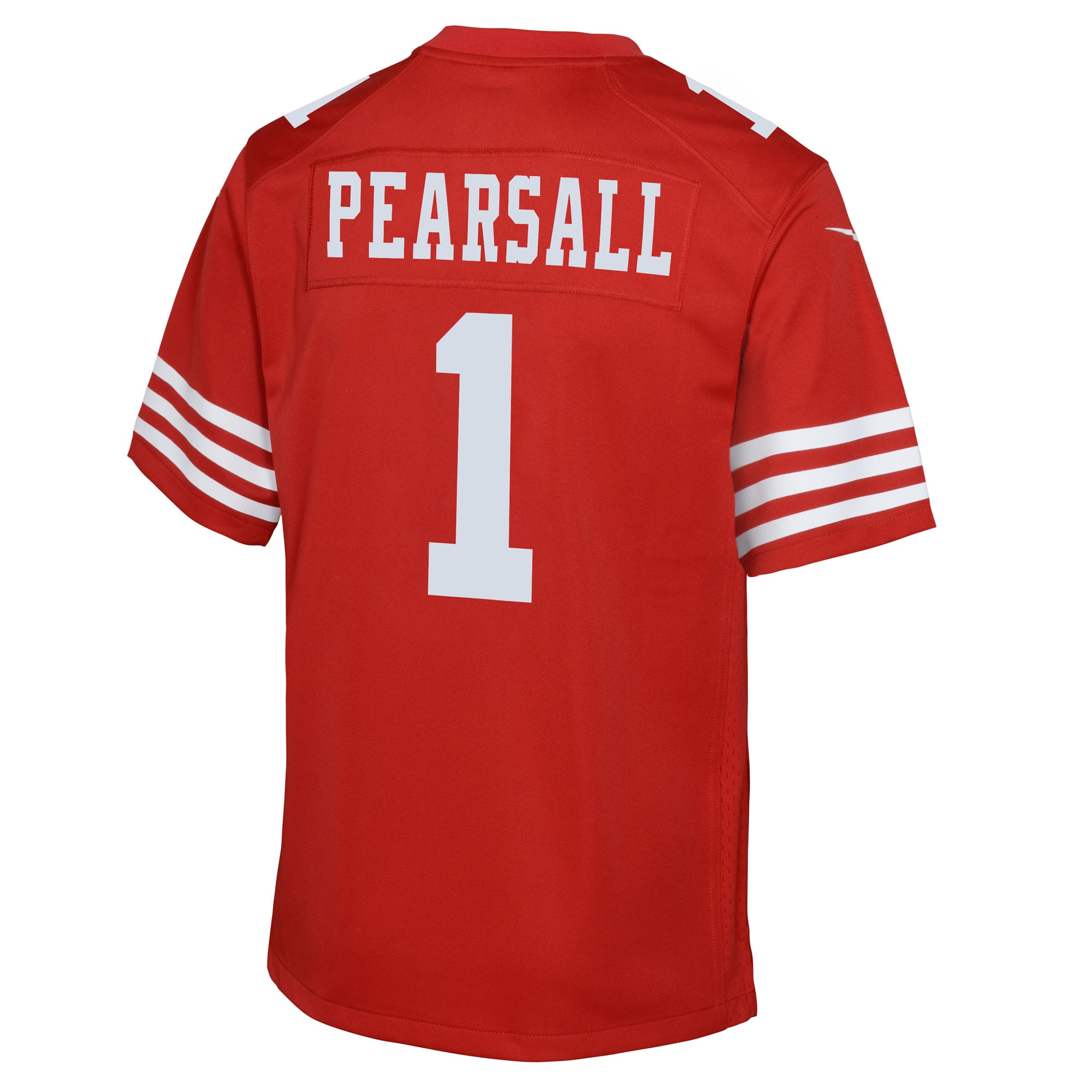 Ricky Pearsall San Francisco 49ers Nike Youth Team Game Jersey – Scarlet Clowdercats