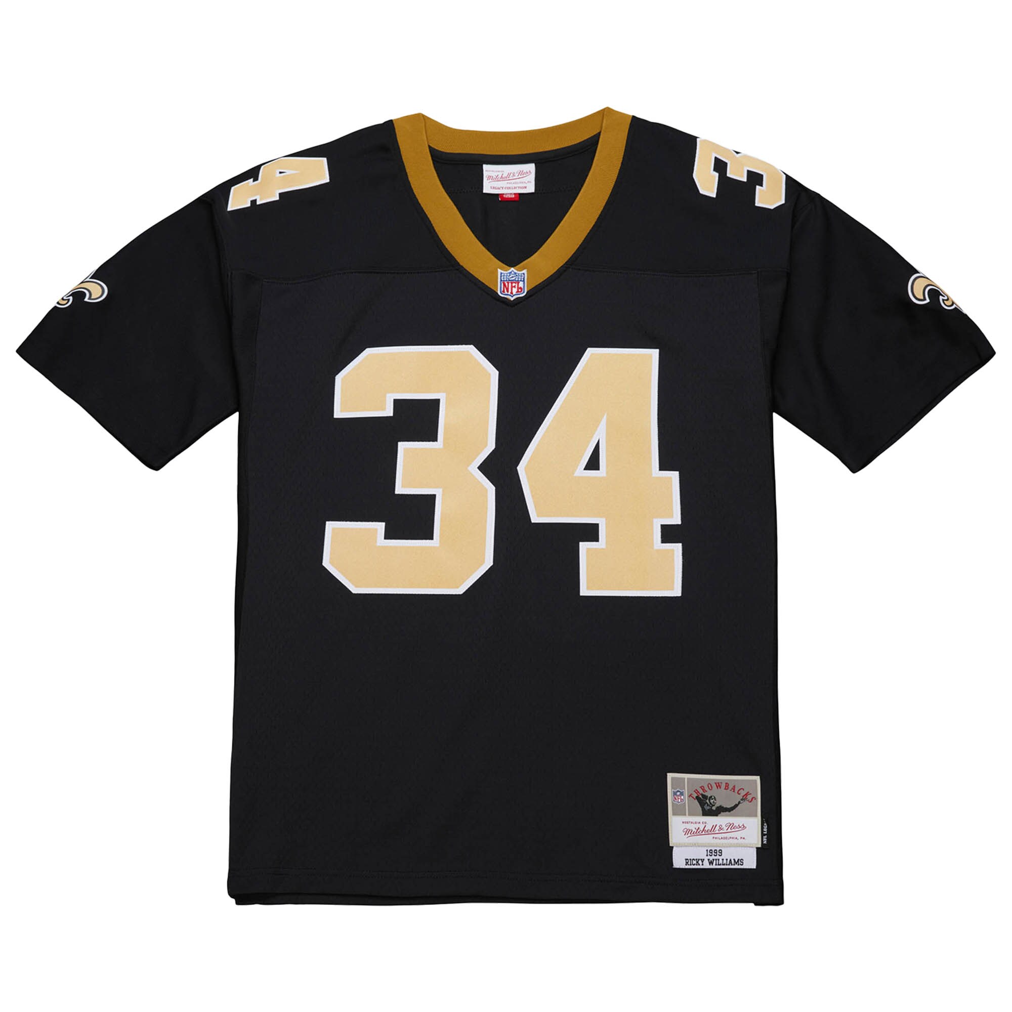 Ricky Williams New Orleans Saints Mitchell & Ness 1999 Legacy Replica Jersey – Black Clowdercats
