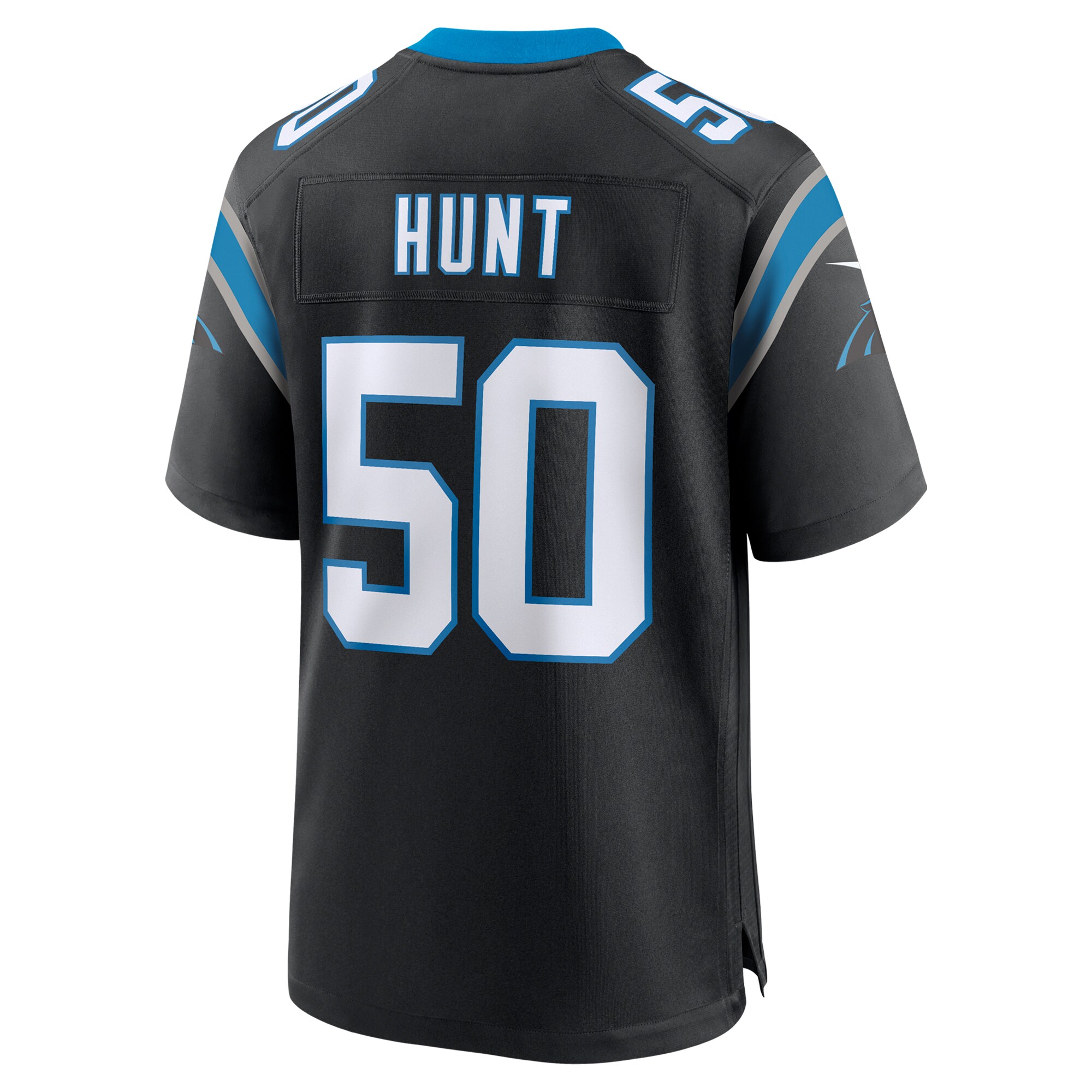 Robert Hunt Carolina Panthers Nike Game Jersey – Black Clowdercats