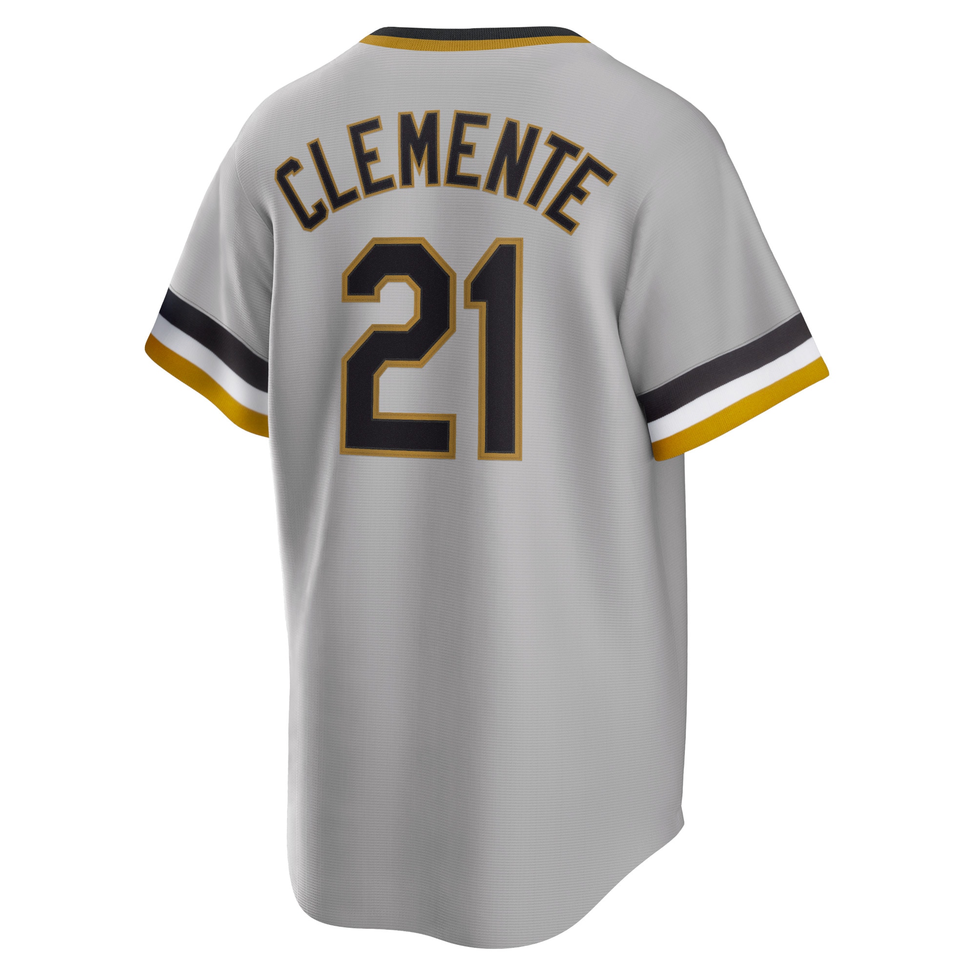 Roberto Clemente Pittsburgh Pirates Nike Road Cooperstown Collection Player Jersey – Gray