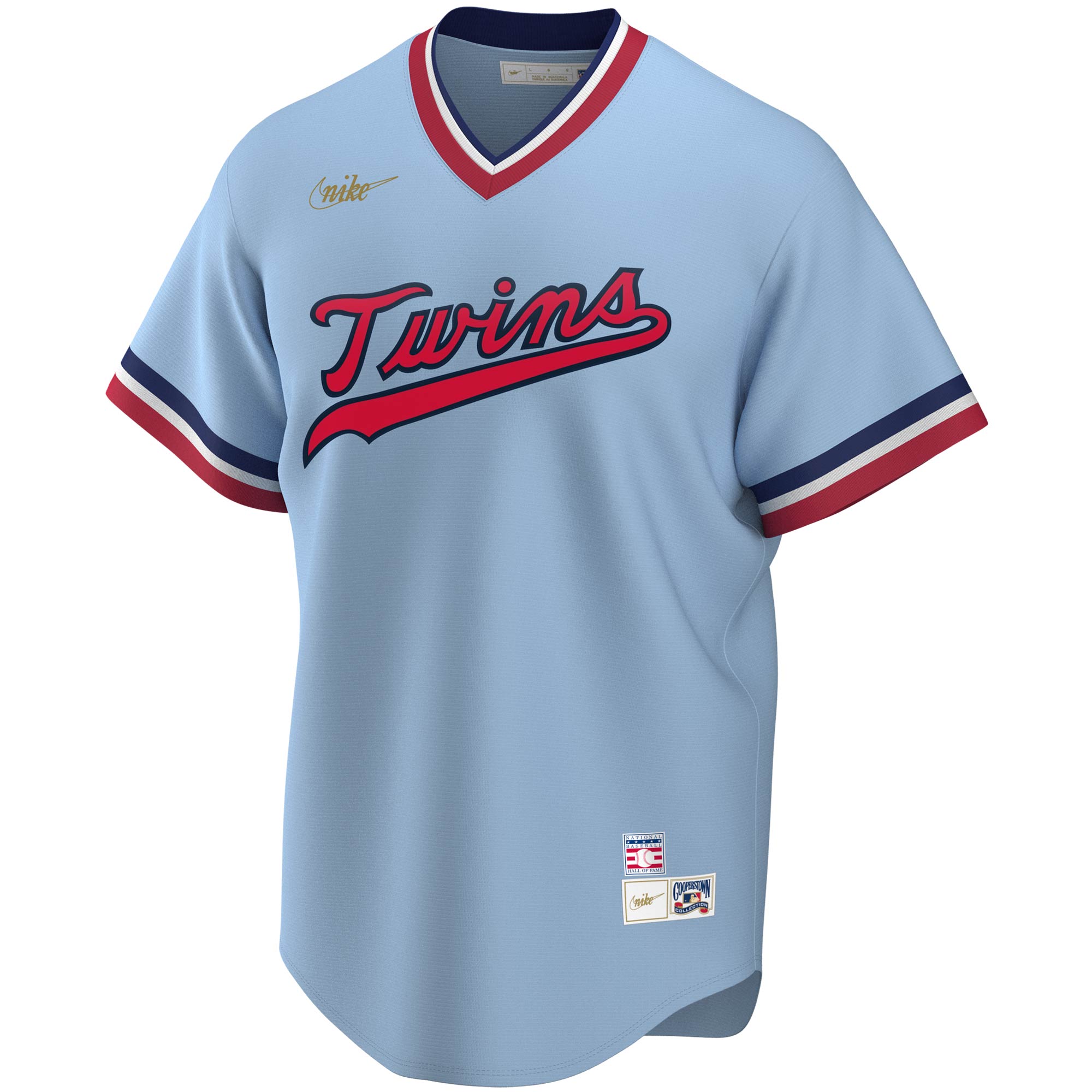 Rod Carew Minnesota Twins Nike Road Cooperstown Collection Player Jersey – Light Blue