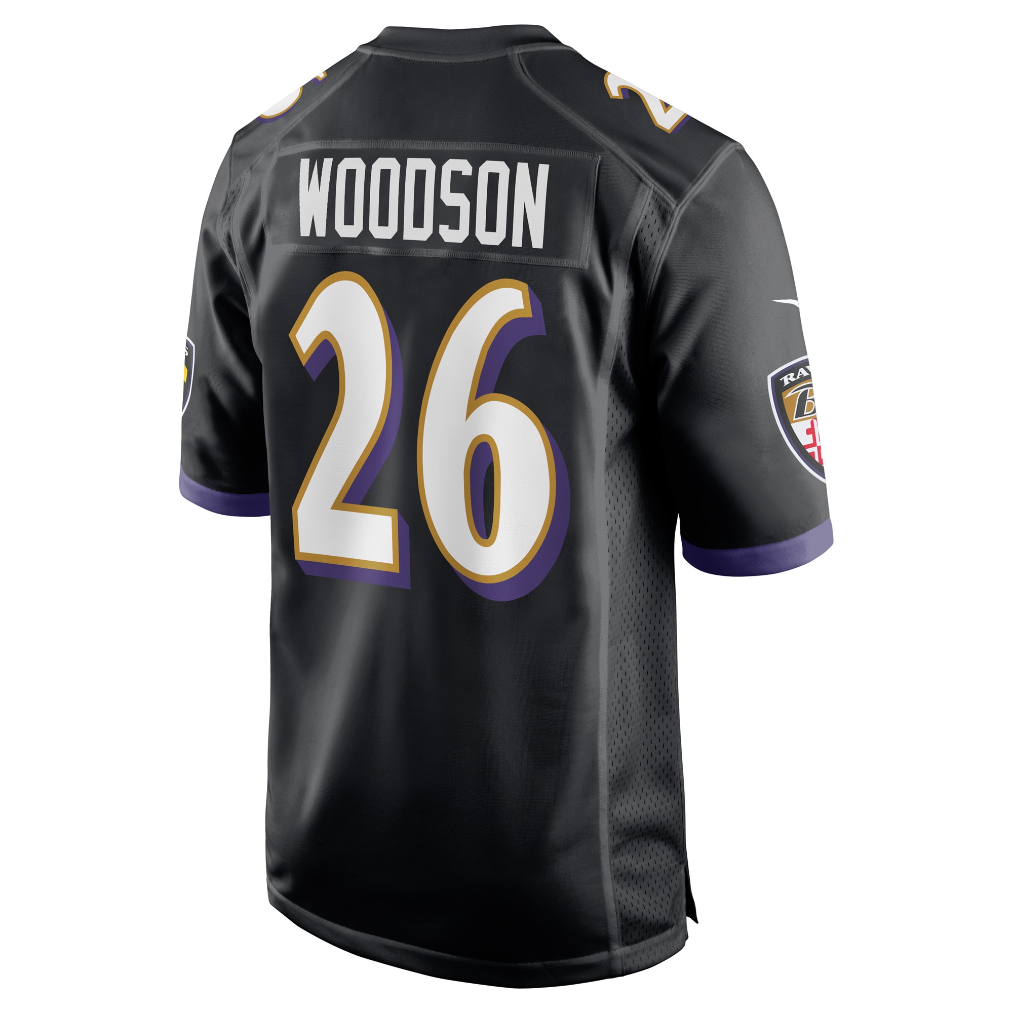 Rod Woodson Baltimore Ravens Nike Retired Player Alternate Game Jersey – Black Clowdercats
