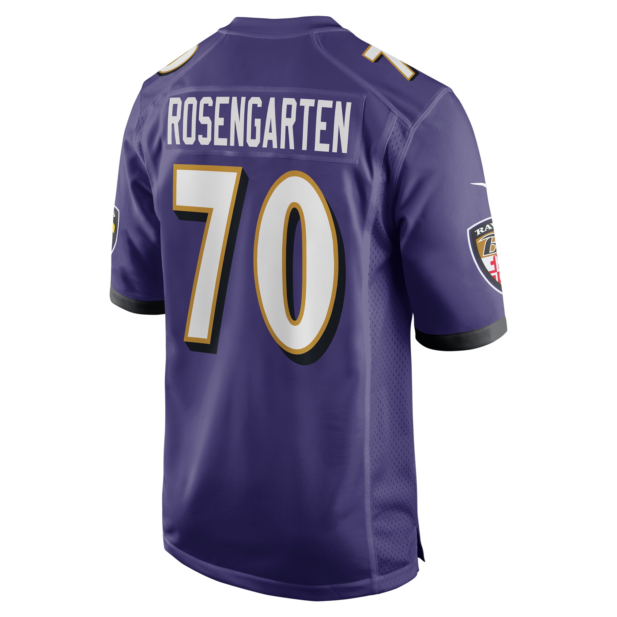 Roger Rosengarten Baltimore Ravens Nike Team Game Jersey – Purple Clowdercats