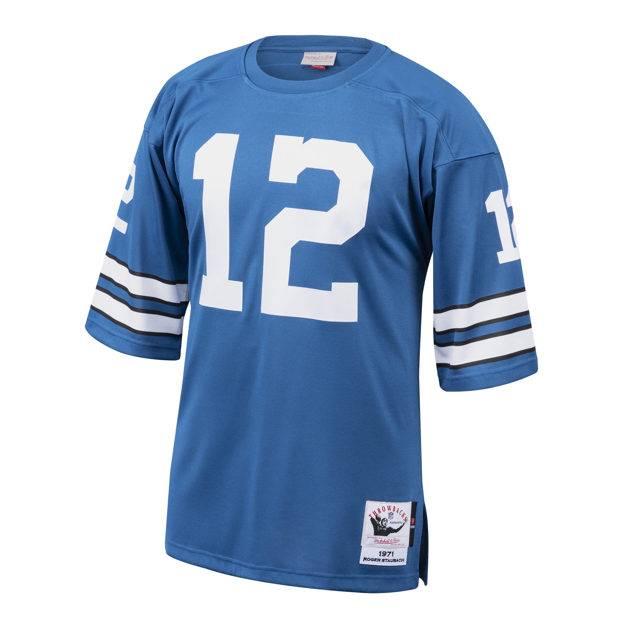 Roger Staubach Dallas Cowboys 1971 Mitchell & Ness Authentic Throwback Retired Player Jersey – Royal Clowdercats