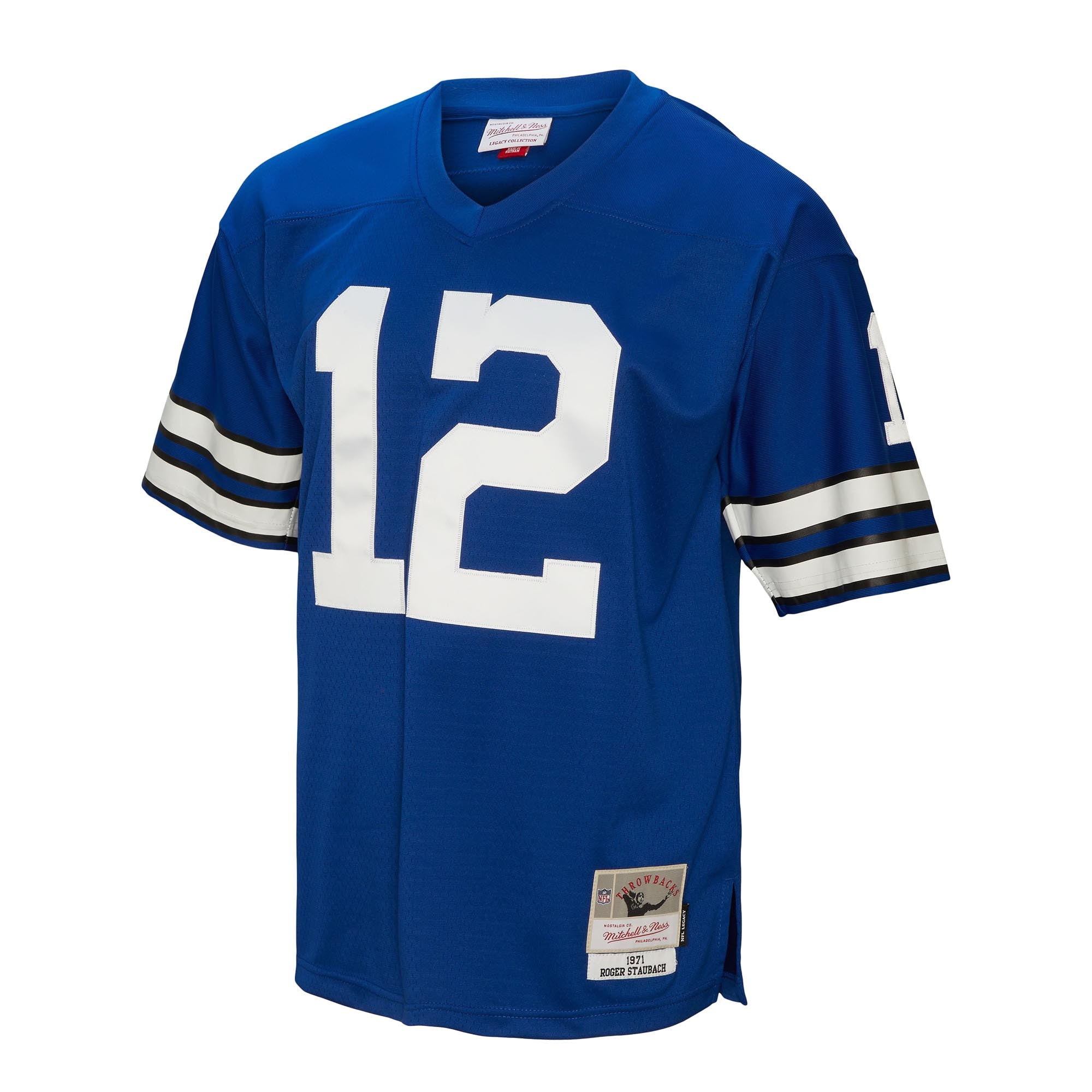 Roger Staubach Dallas Cowboys Mitchell & Ness Big & Tall 1971 Legacy Retired Player Jersey – Navy Clowdercats