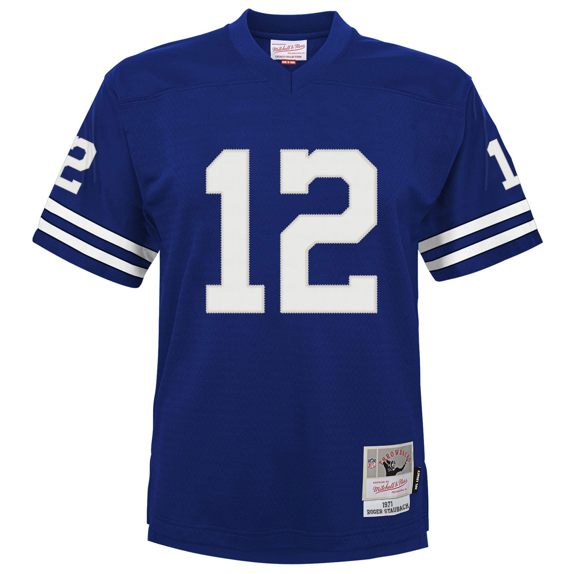 Roger Staubach Dallas Cowboys Mitchell & Ness Youth Retired Player Legacy Jersey – Royal Clowdercats