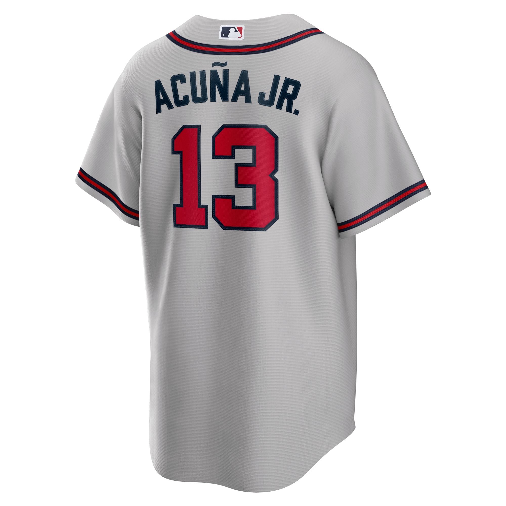 Ronald Acuna Jr. Atlanta Braves Nike Road Replica Player Name Jersey – Gray