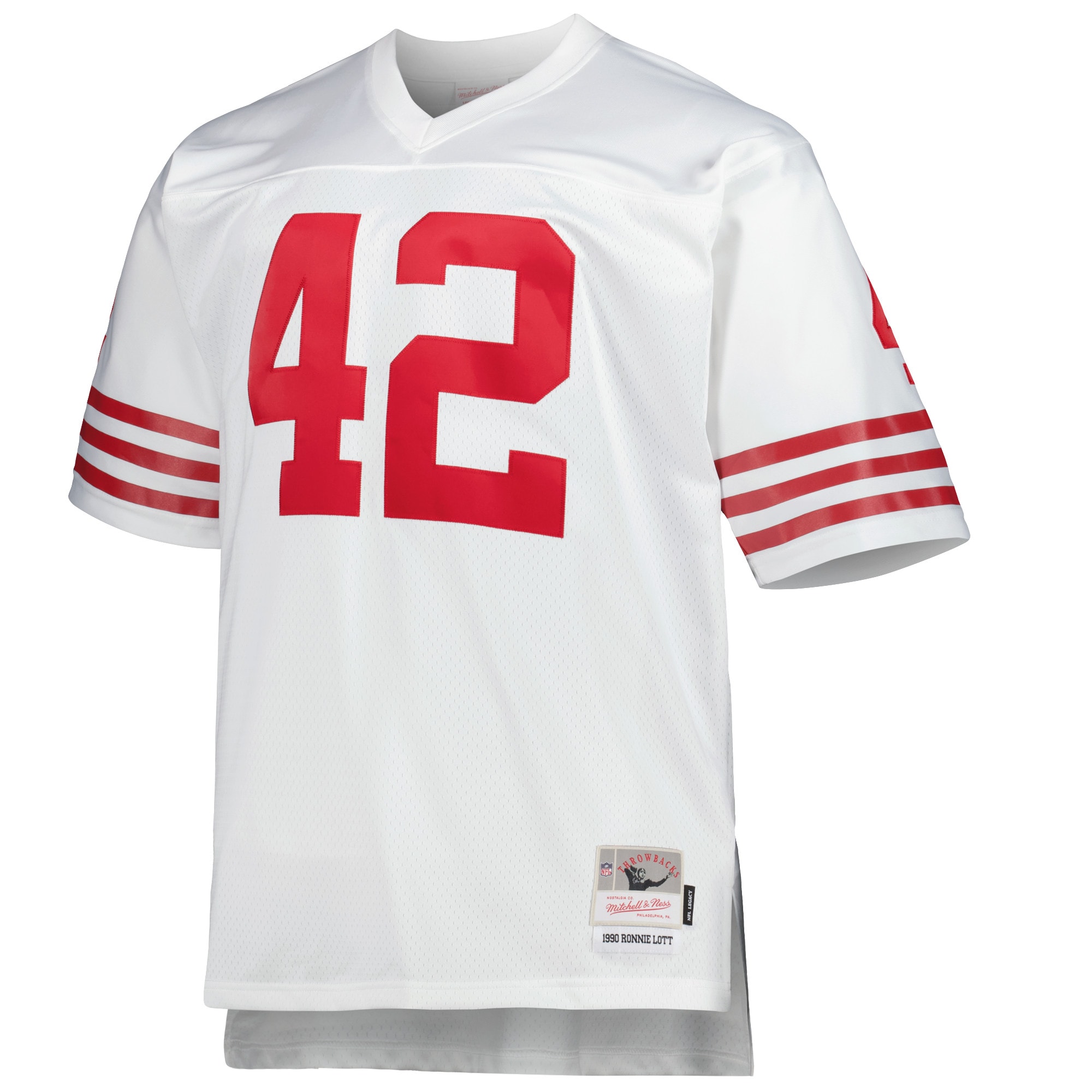 Ronnie Lott San Francisco 49ers Mitchell & Ness Big & Tall 1990 Retired Player Replica Jersey – White Clowdercats