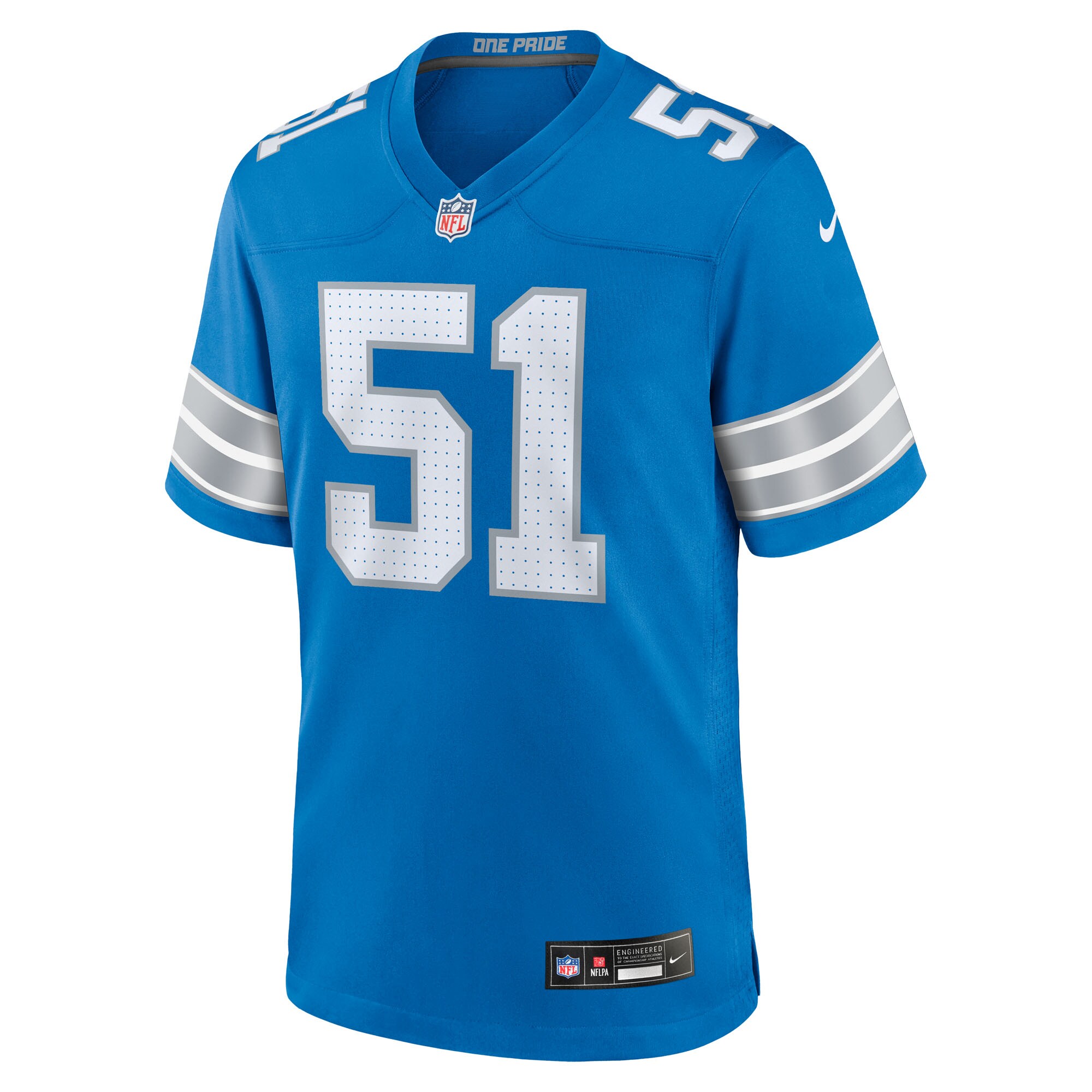 Roy Lopez Detroit Lions Nike Team Game Jersey – Blue Clowdercats