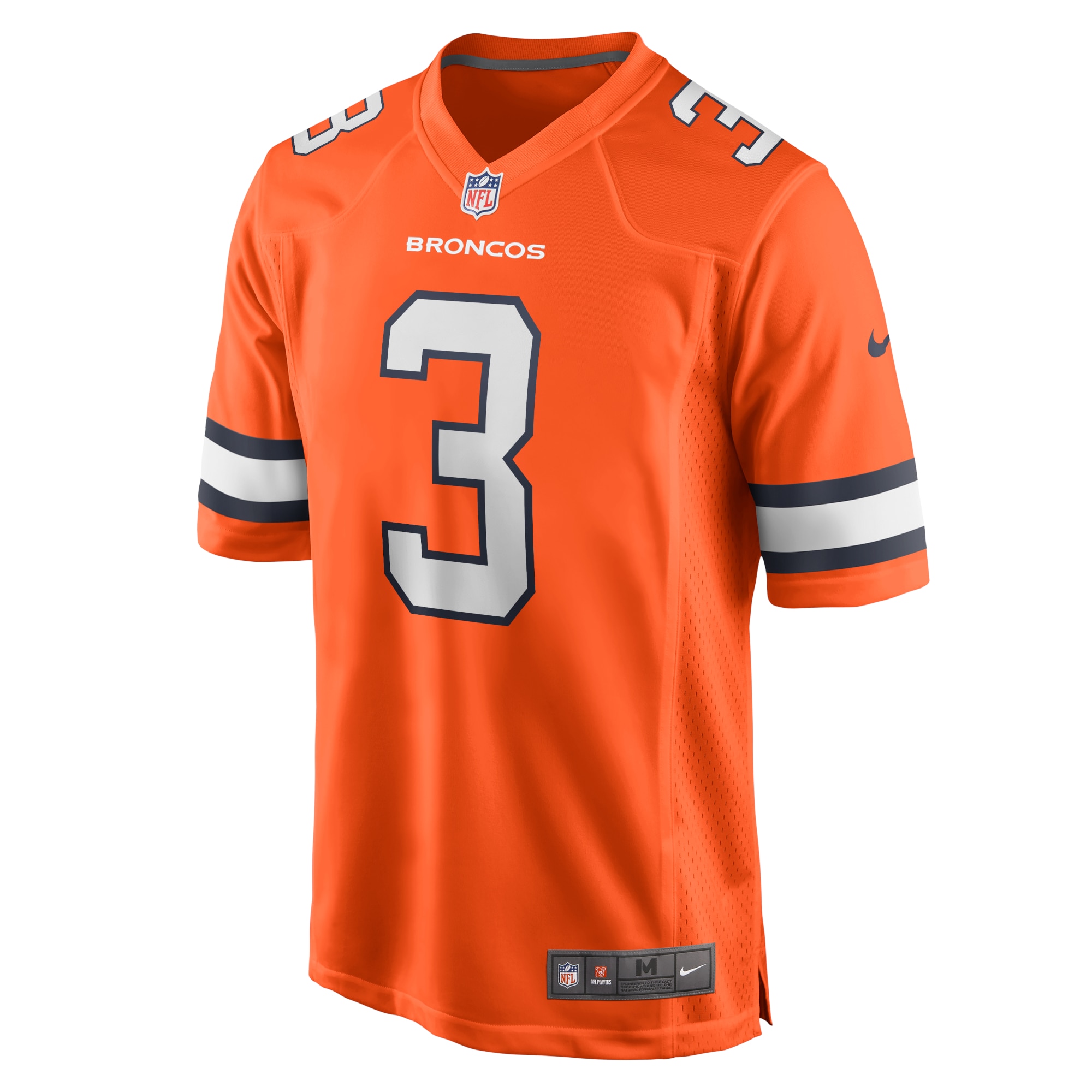 Russell Wilson Denver Broncos Nike Alternate Game Jersey – Orange Clowdercats