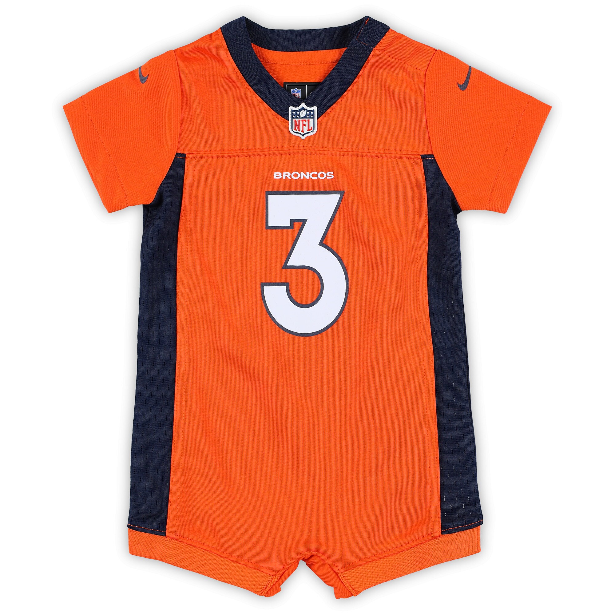 Russell Wilson Denver Broncos Nike Newborn & Infant Game Romper Jersey – Orange Clowdercats