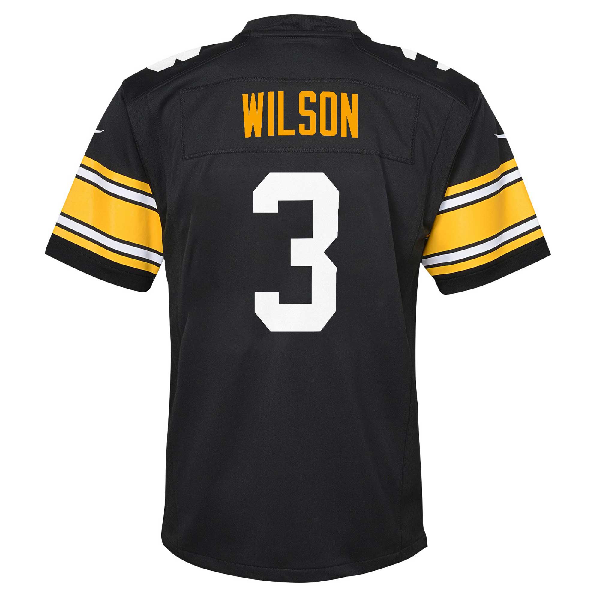 Russell Wilson Pittsburgh Steelers Nike Youth Alternate Player Game Jersey – Black Clowdercats